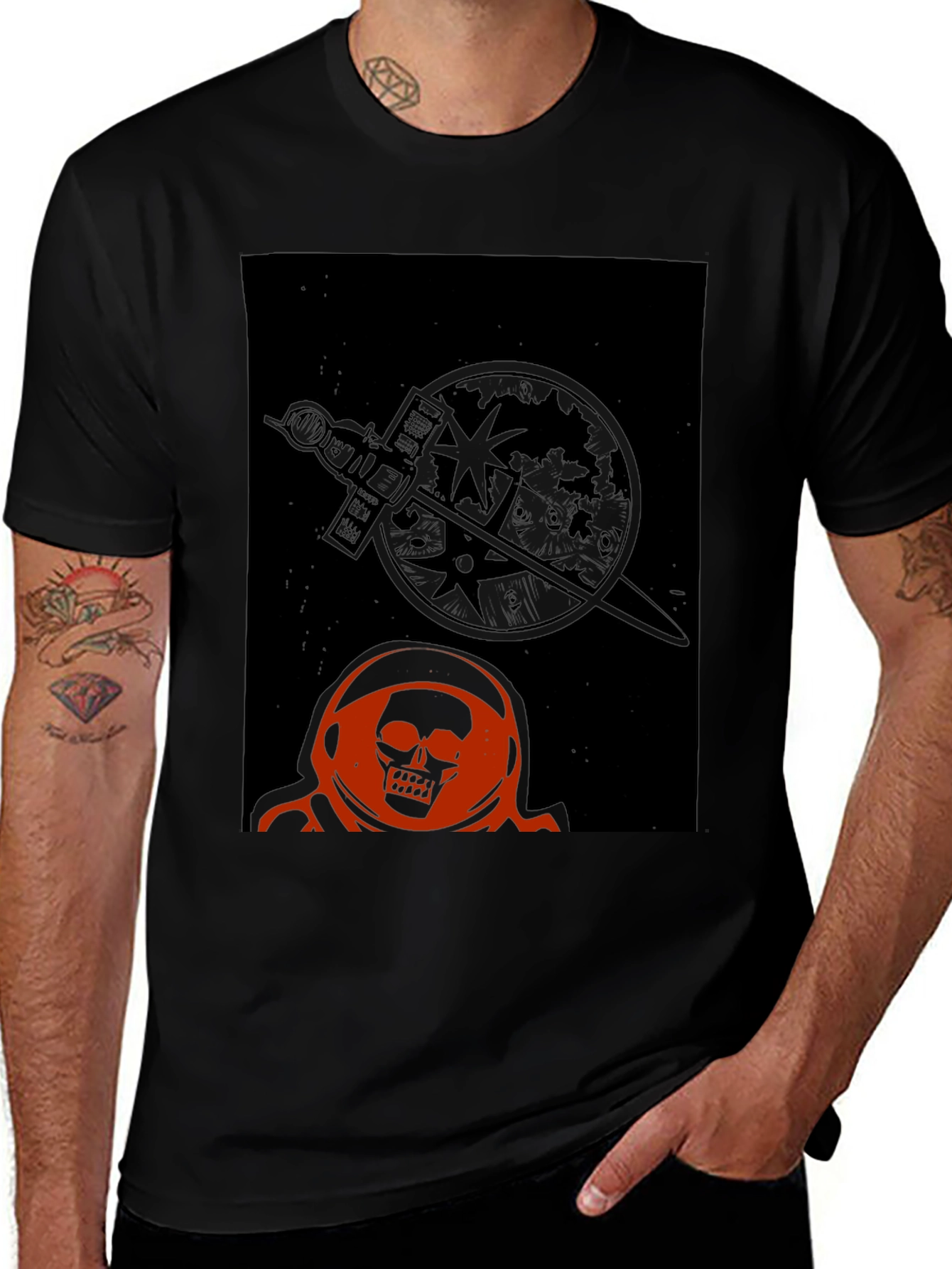 Variant 15 of Skull Astronaut Graphic T-Shirt