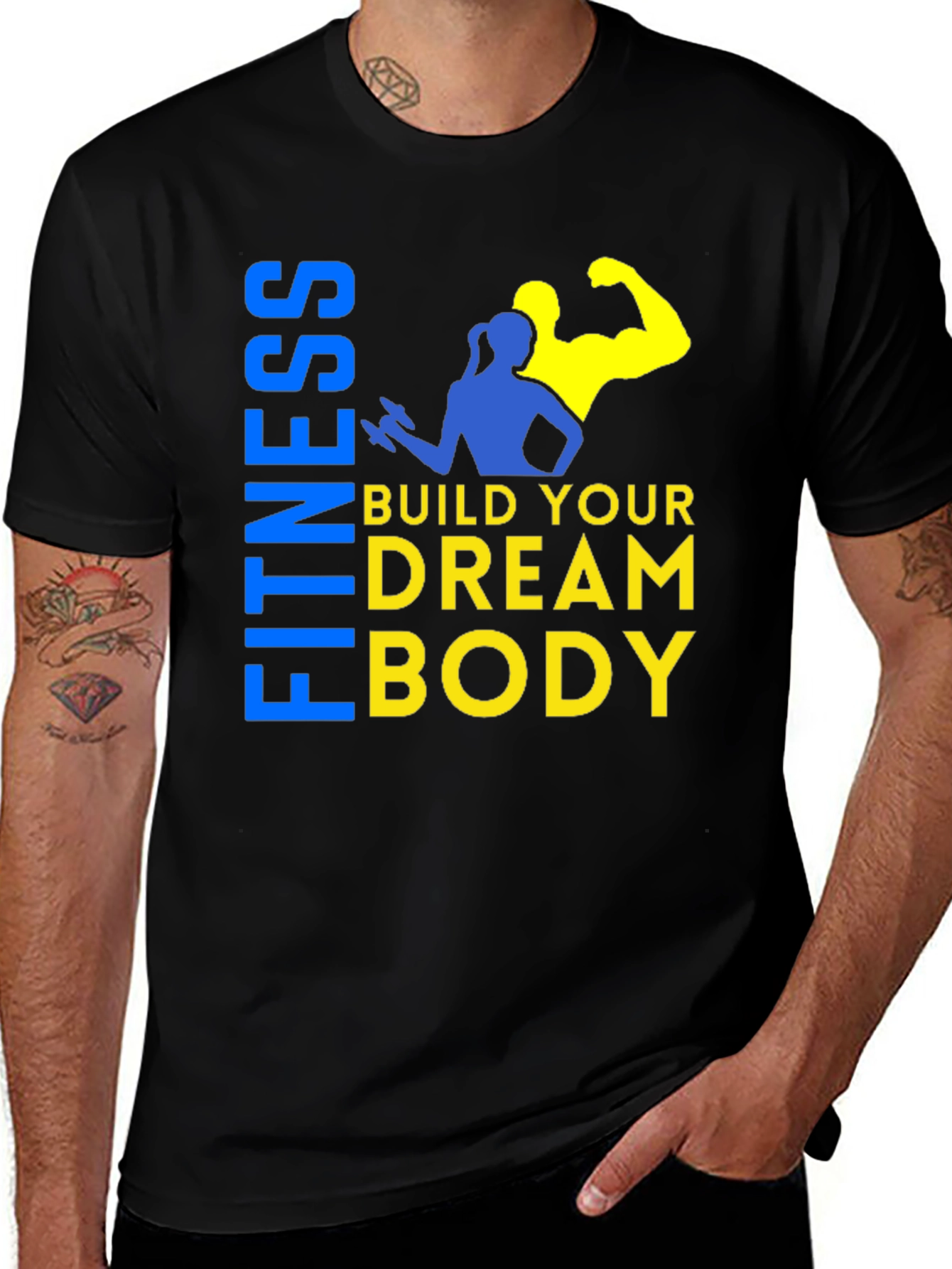 Variant 10 of Fitness Dream Body Graphic Tee