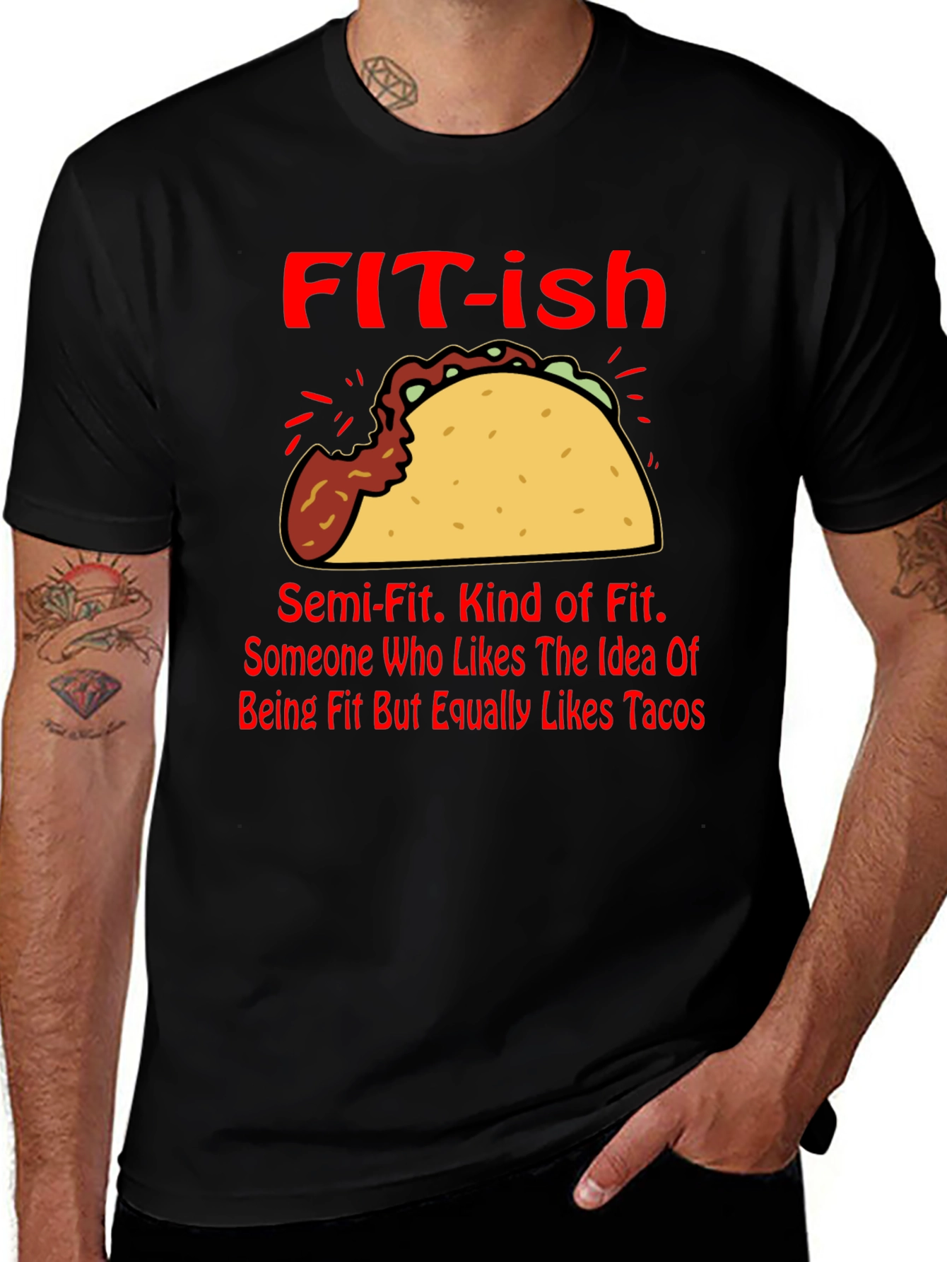 Variant 11 of Funny FIT-ish Taco Lover T-Shirt