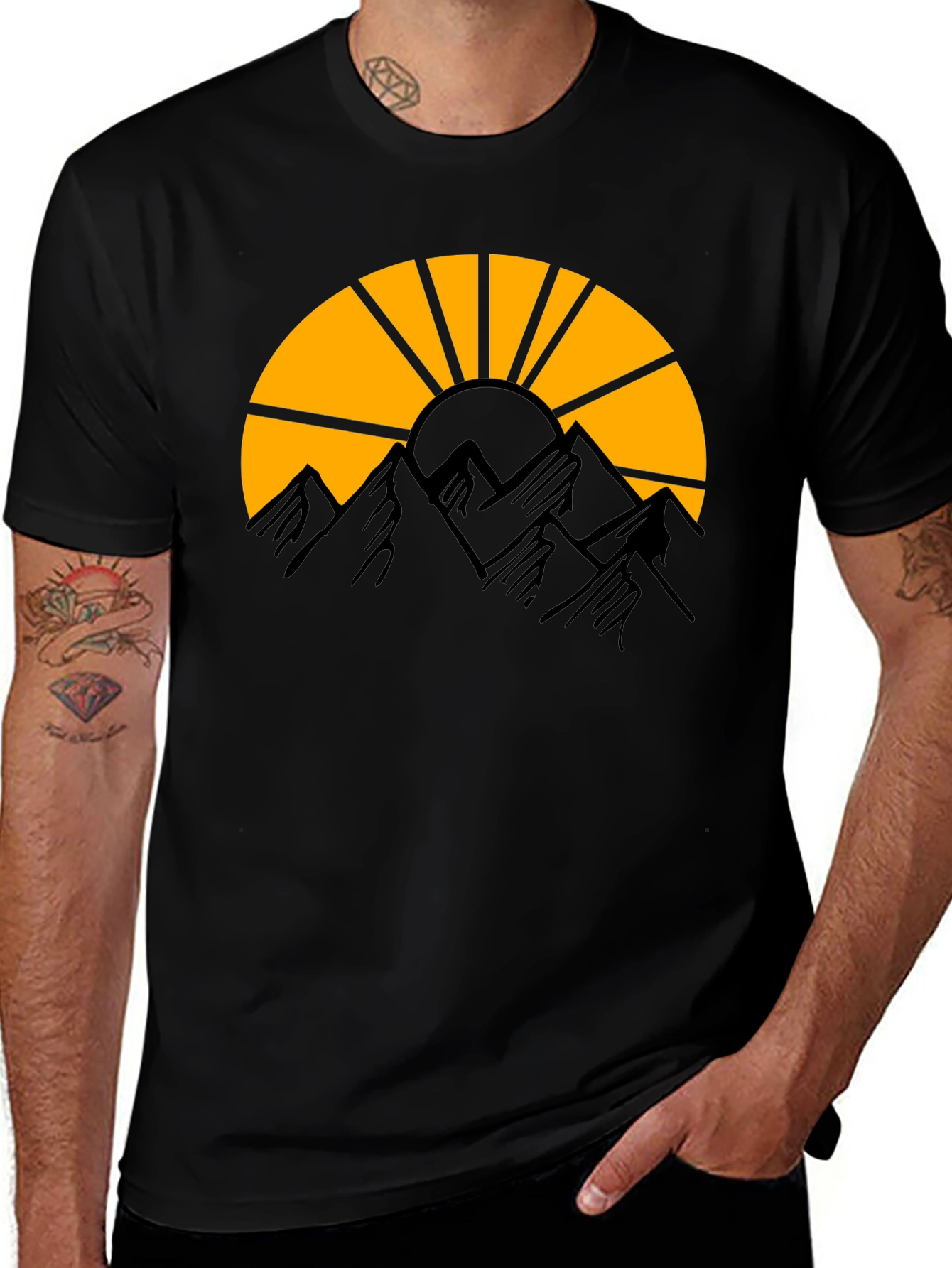 Black Mountain Sunrise Graphic Tee main image