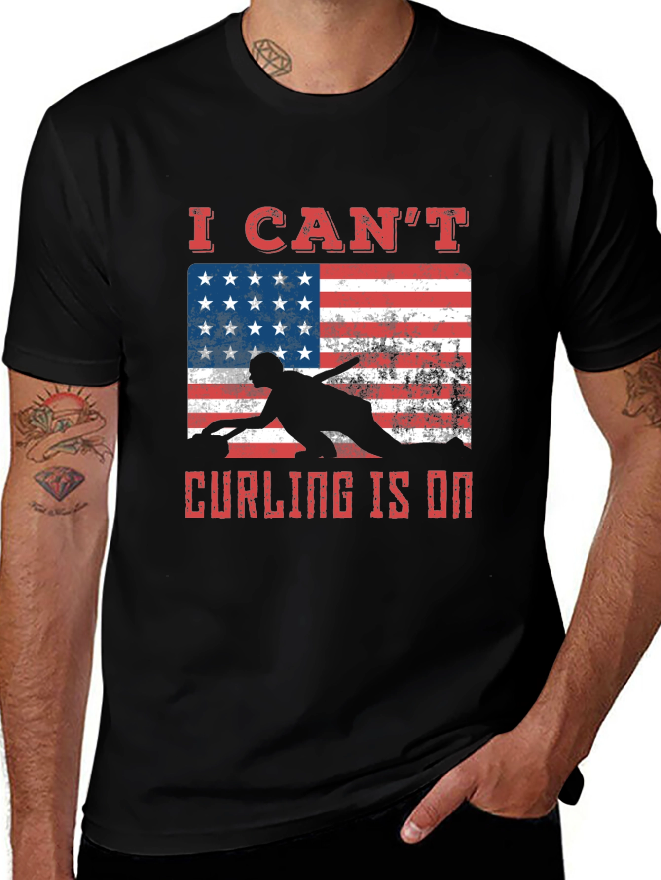 Variant 13 of Curling is On Graphic Tee