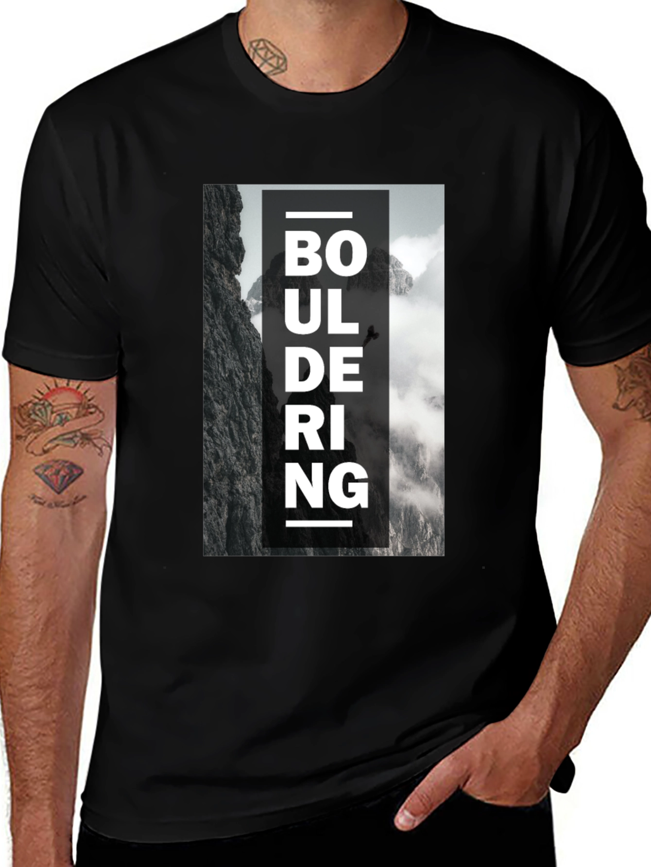 Variant 11 of Bouldering Graphic Tee - Adventure Ready