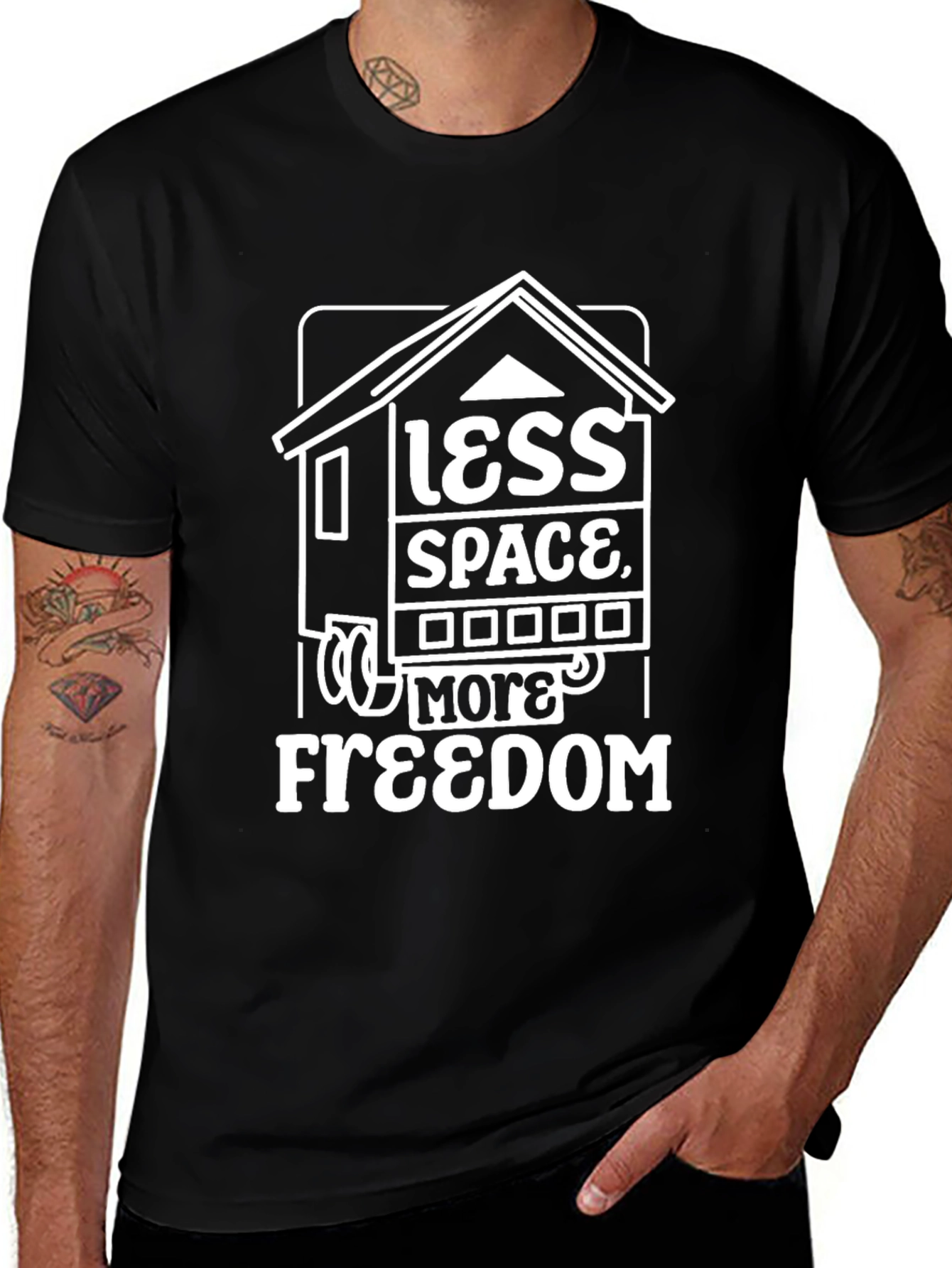 Variant 7 of Less Space More Freedom Tee