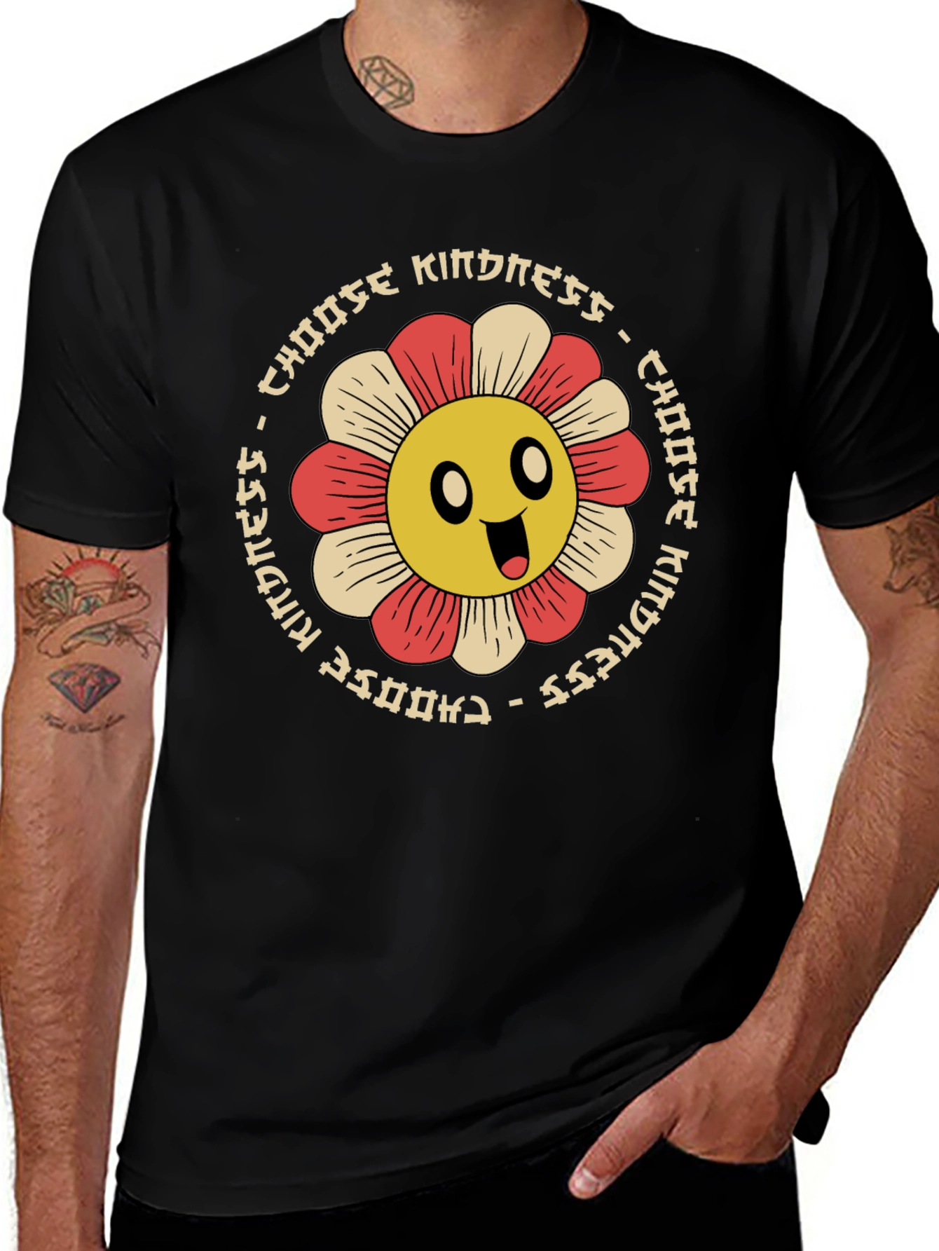 Variant 11 of Choose Kindness Flower Graphic Tee