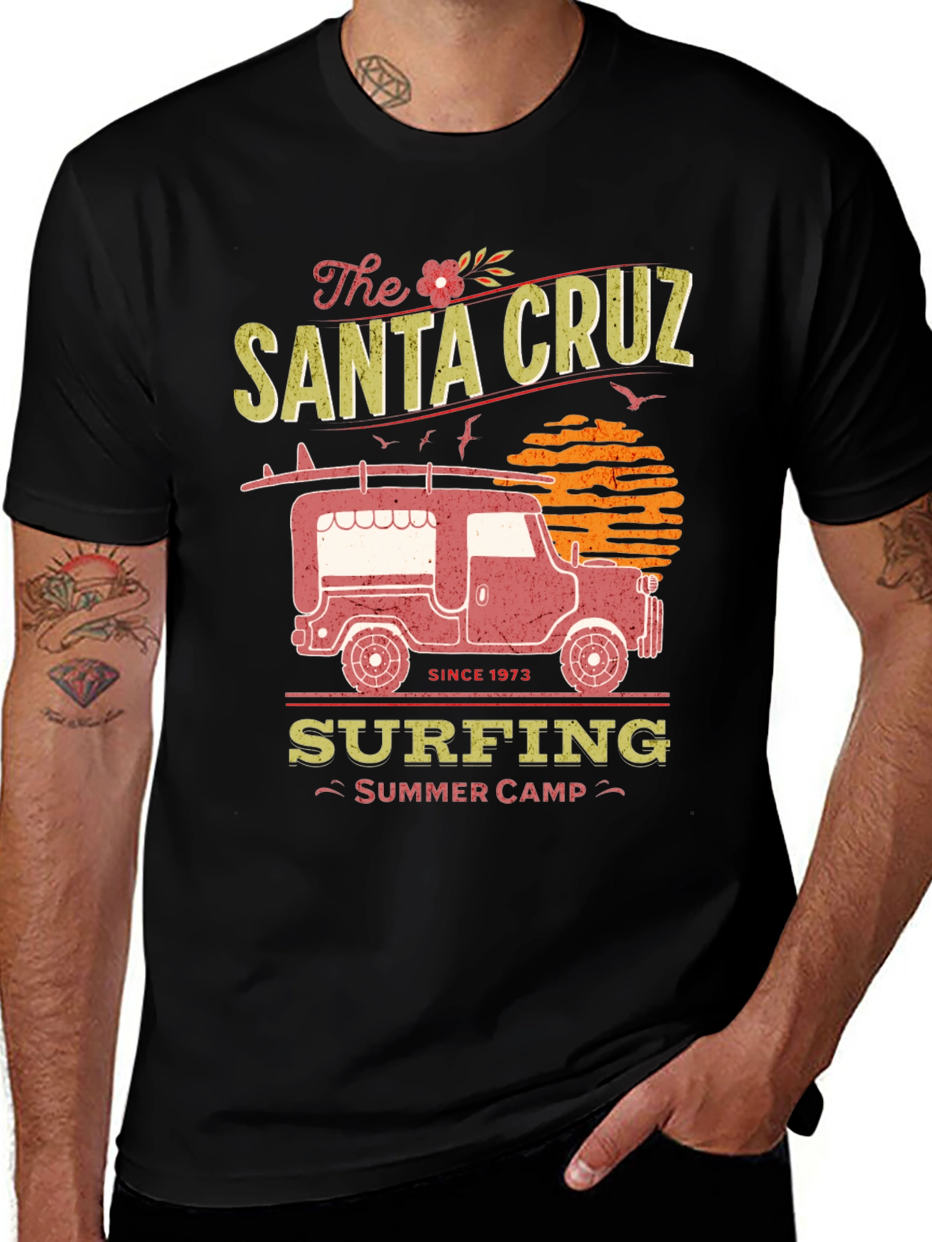 Santa Cruz Surfing Summer Camp Graphic Tee