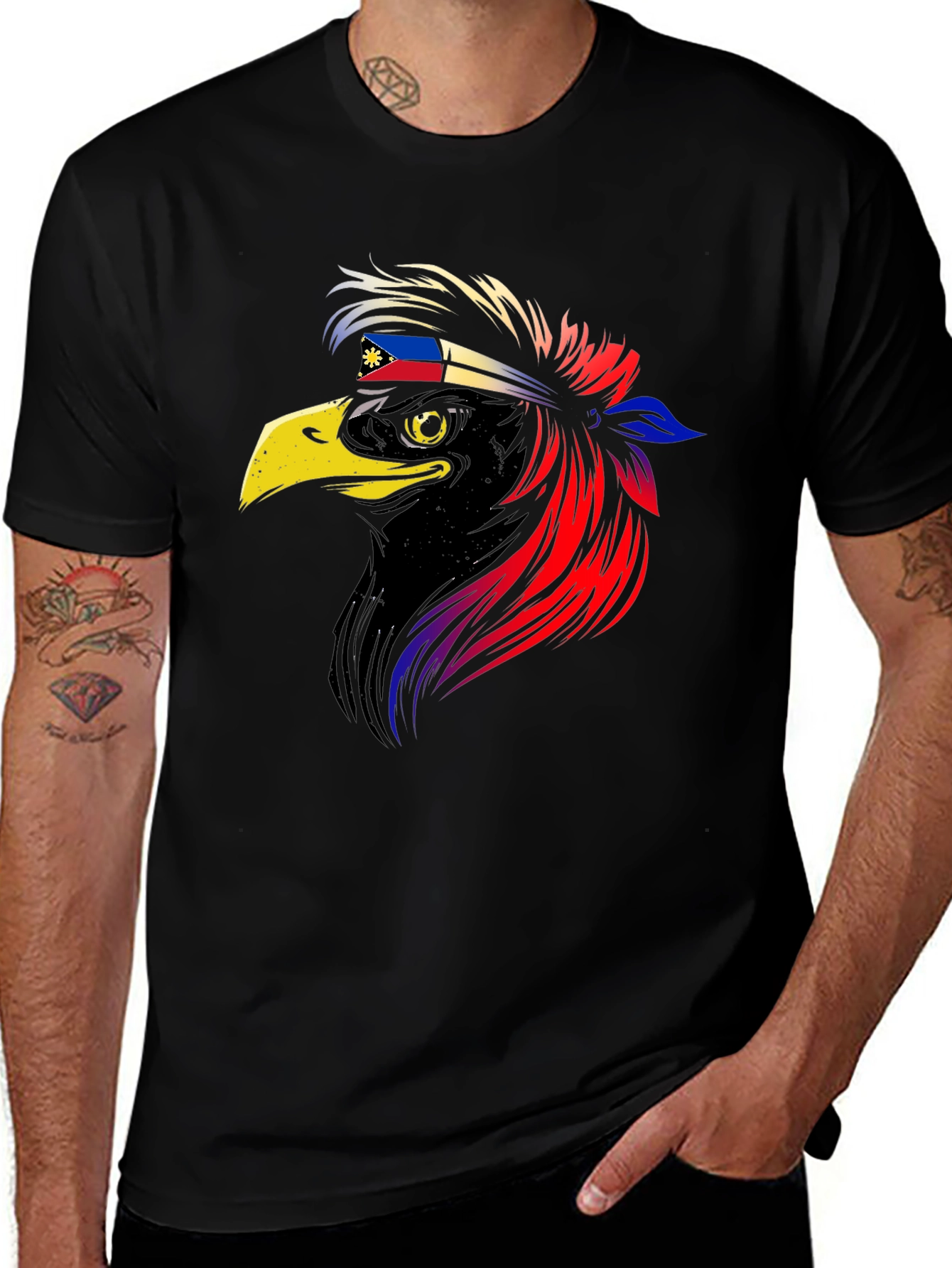 Rooster Philippines Flag Headband T-Shirt