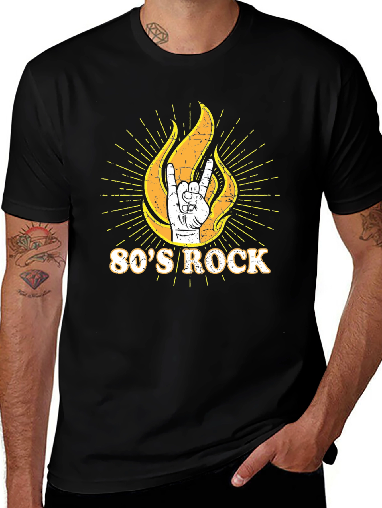Variant 11 of 80's Rock Graphic T-Shirt - Vintage Style