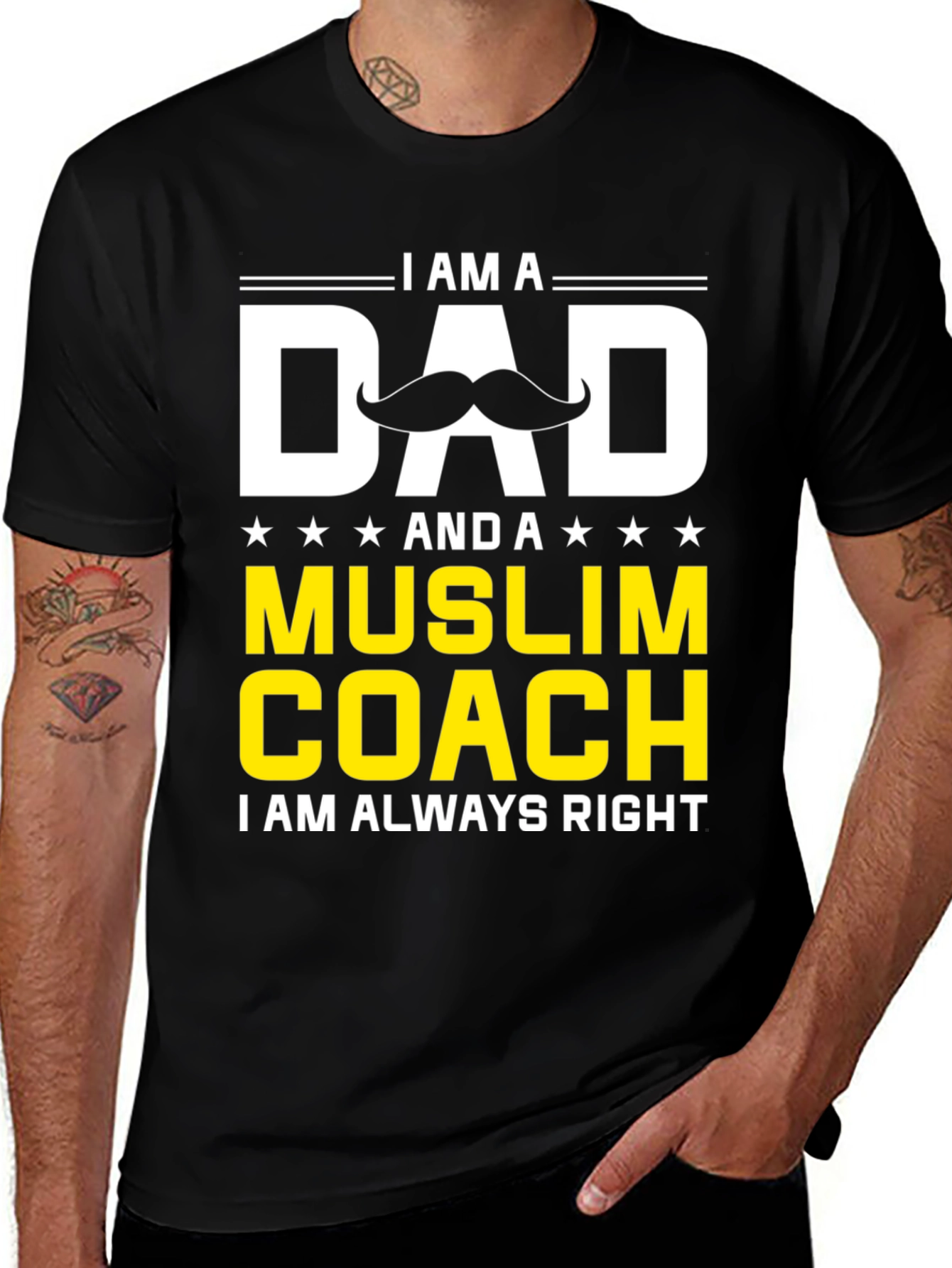 Variant 24 of I am a Dad Muslim Coach T-Shirt