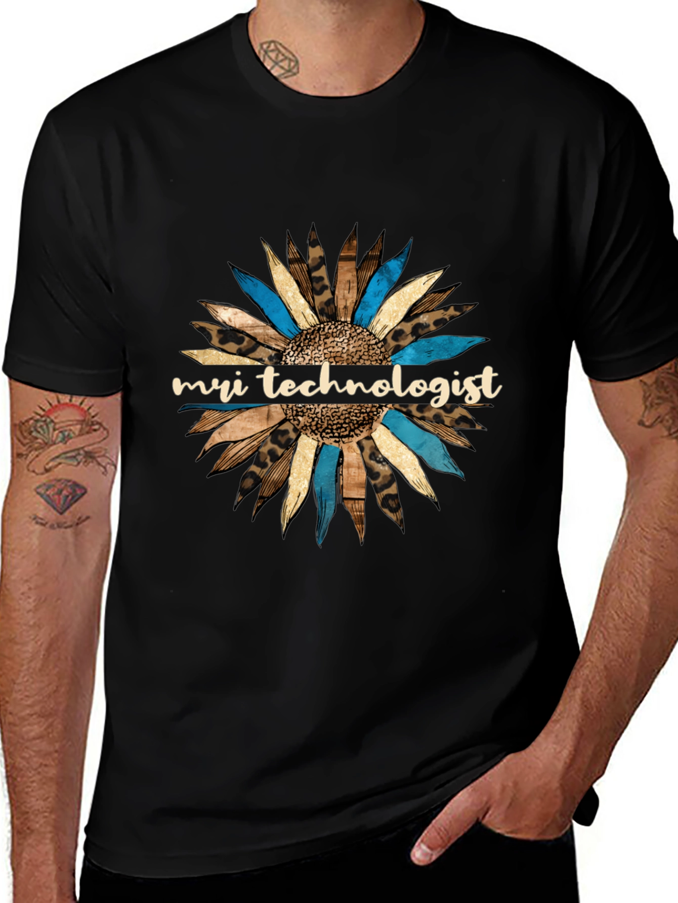 Variant 5 of MRI Technologist Sunflower Graphic Tee