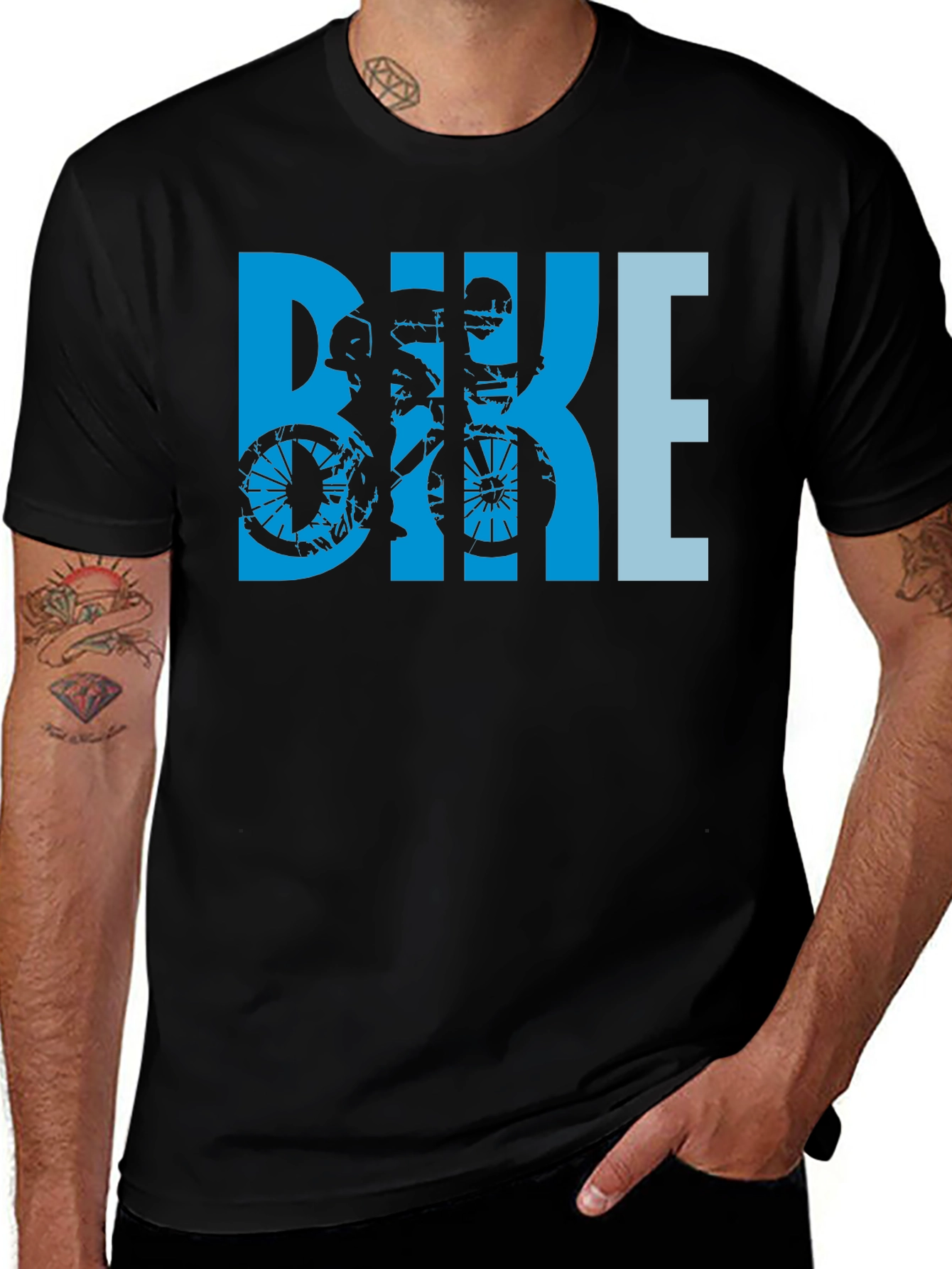 Bike Graphic T-Shirt - Cool Cyclist Design