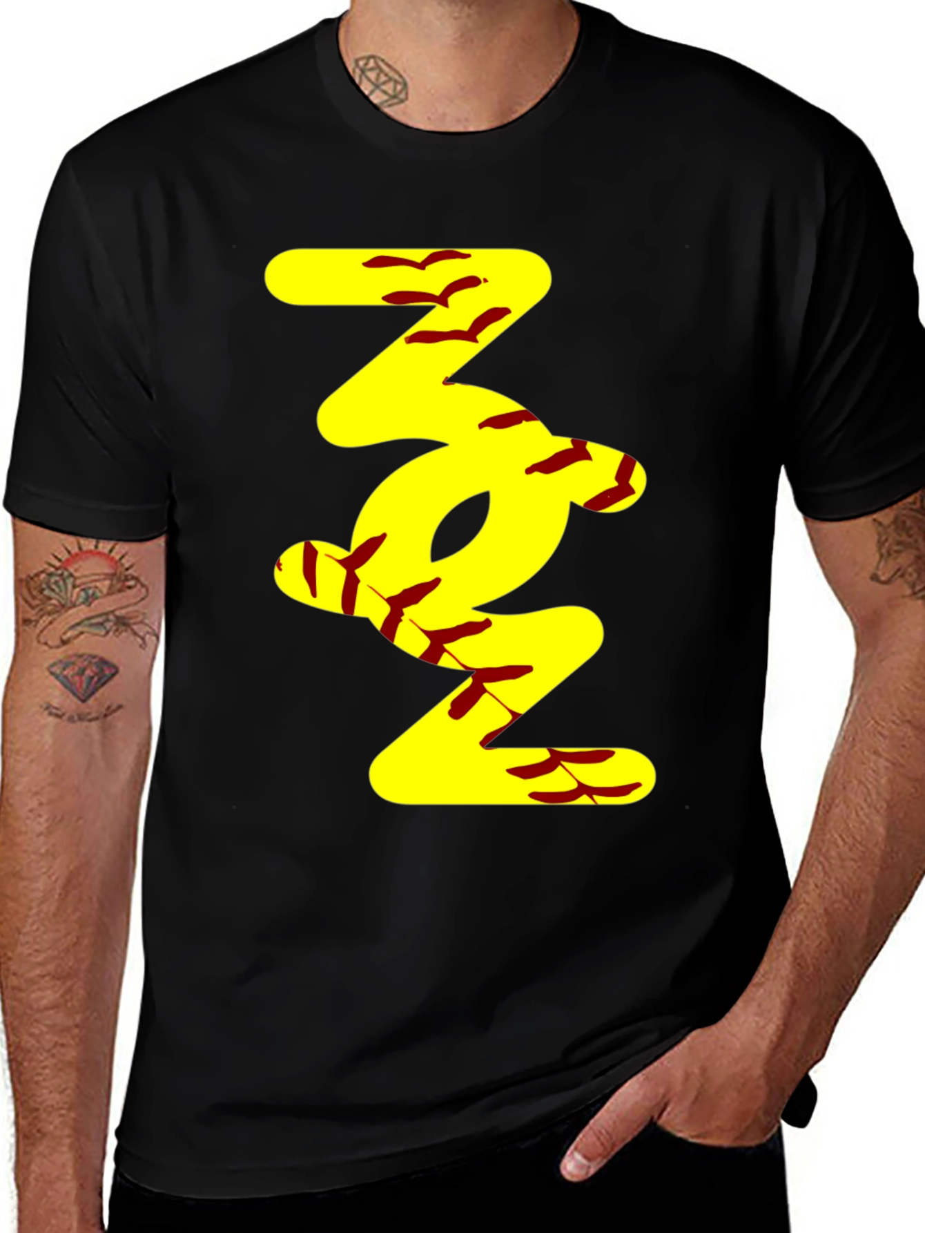 Softball Stitch Tee - Trendy Sportswear