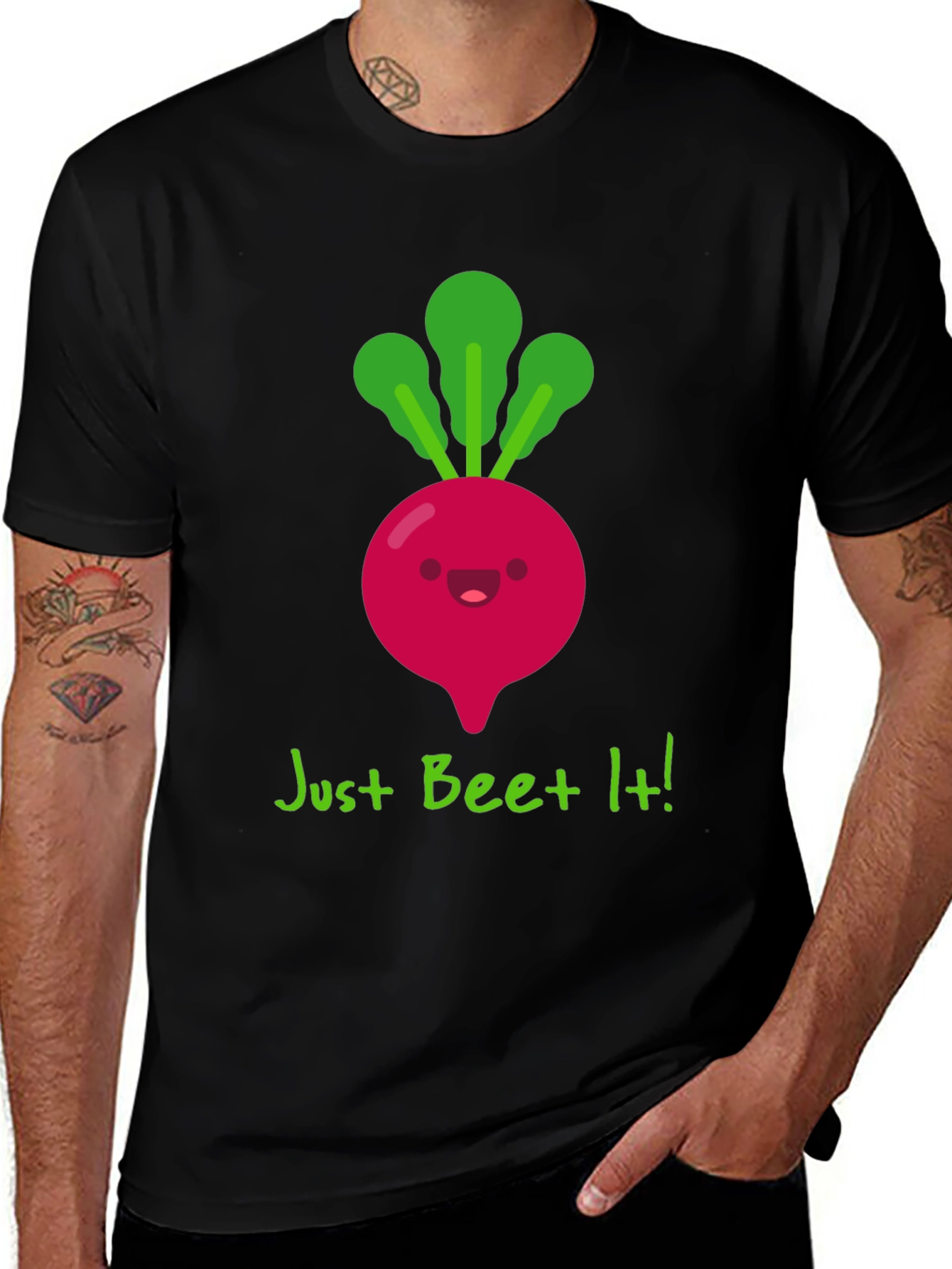 Variant 14 of Just Beet It! Graphic Tee - Black T-Shirt