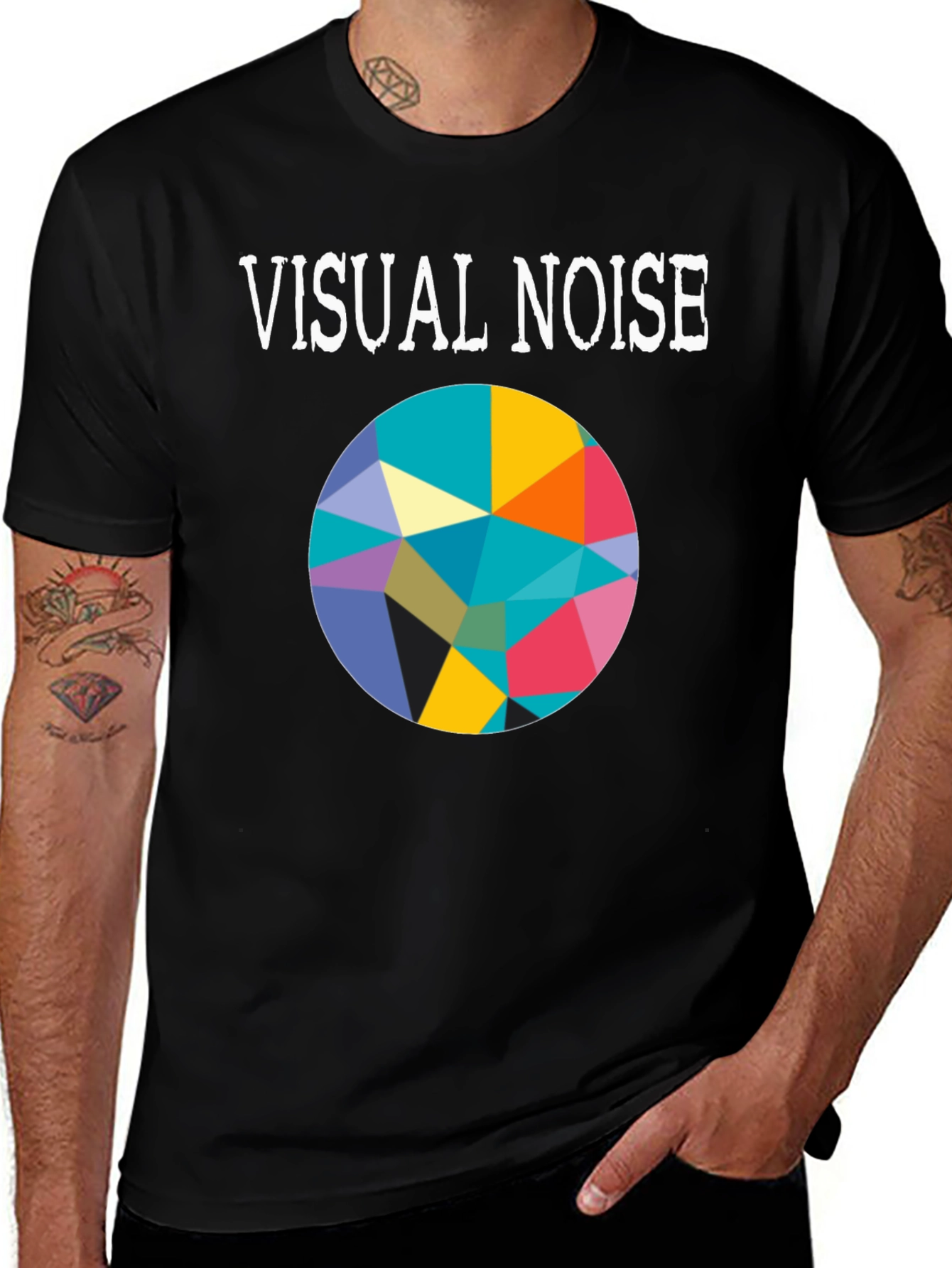 Variant 14 of Visual Noise Graphic Tee - Abstract Design