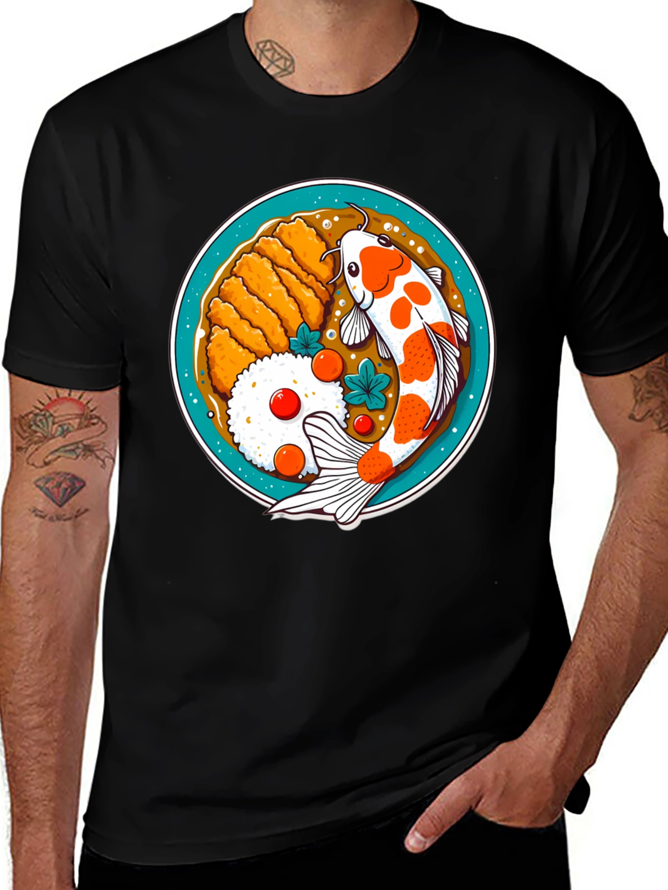 Variant 27 of Koi Fish Ramen Graphic Tee