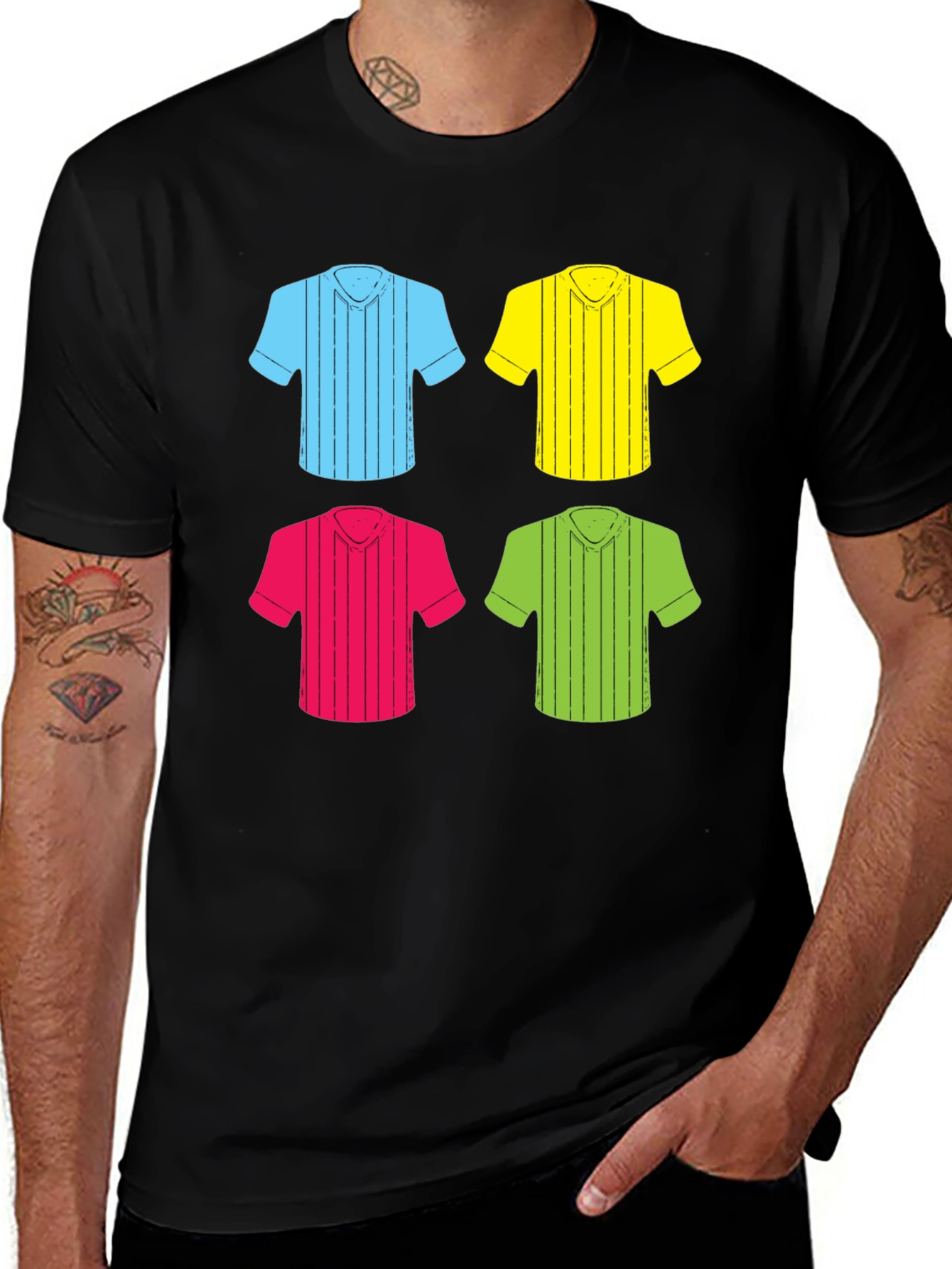 Variant 3 of Colorful Shirt Pattern T-Shirt