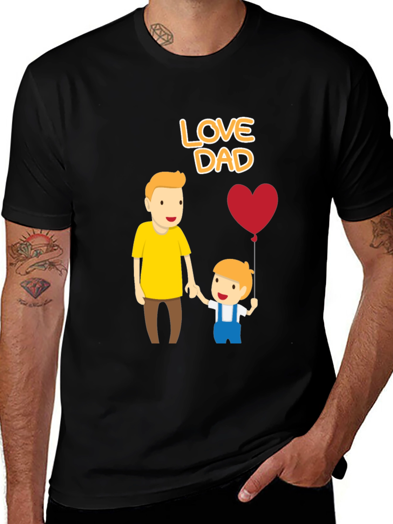 Love Dad T-Shirt - Father's Day Apparel