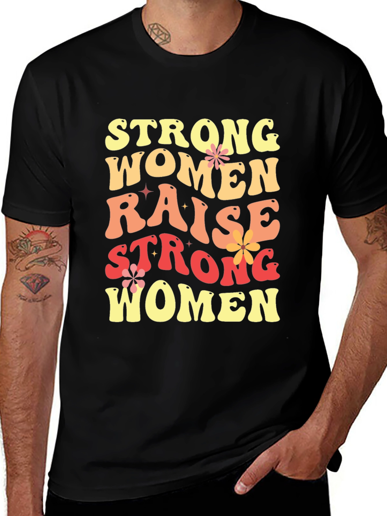 Variant 3 of Strong Women Graphic T-Shirt - Empowering Women's Tee