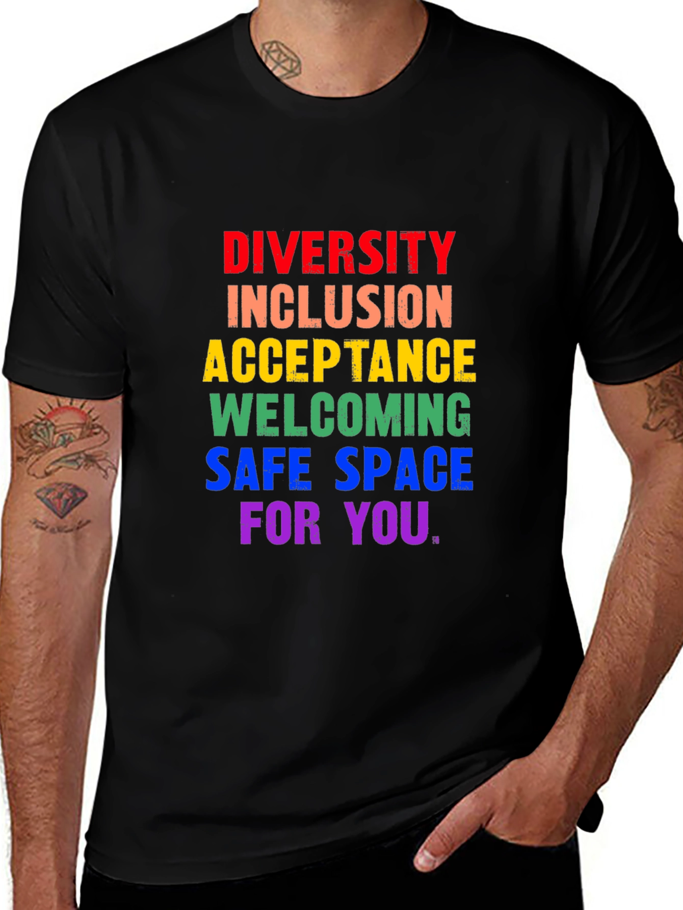 Variant 17 of Diversity, Inclusion, Acceptance Pride T-Shirt
