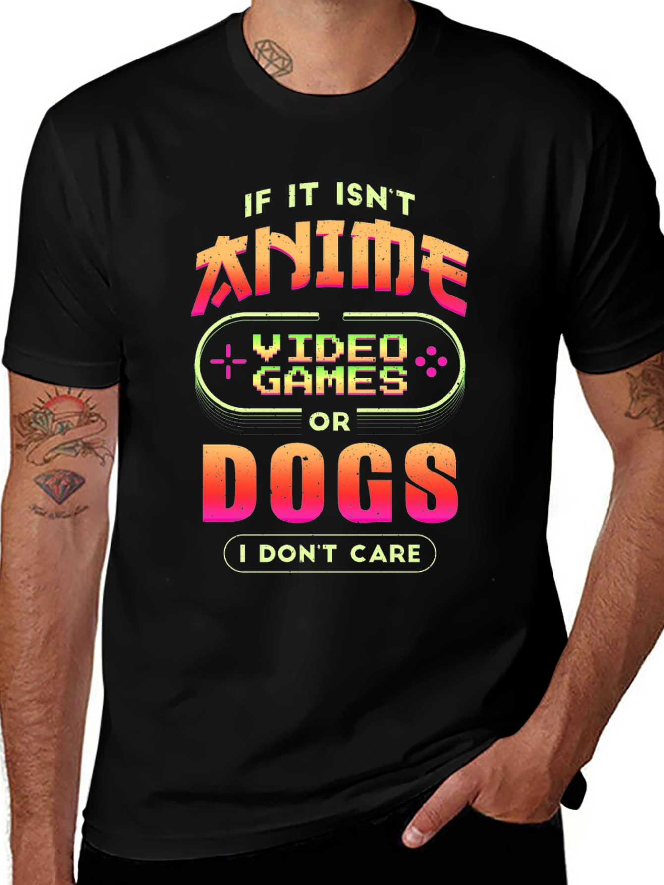Variant 24 of Anime, Games, Dogs T-Shirt - Gamer Tee