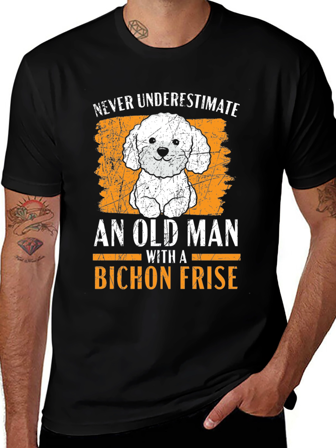 Variant 26 of Bichon Frise Old Man T-Shirt