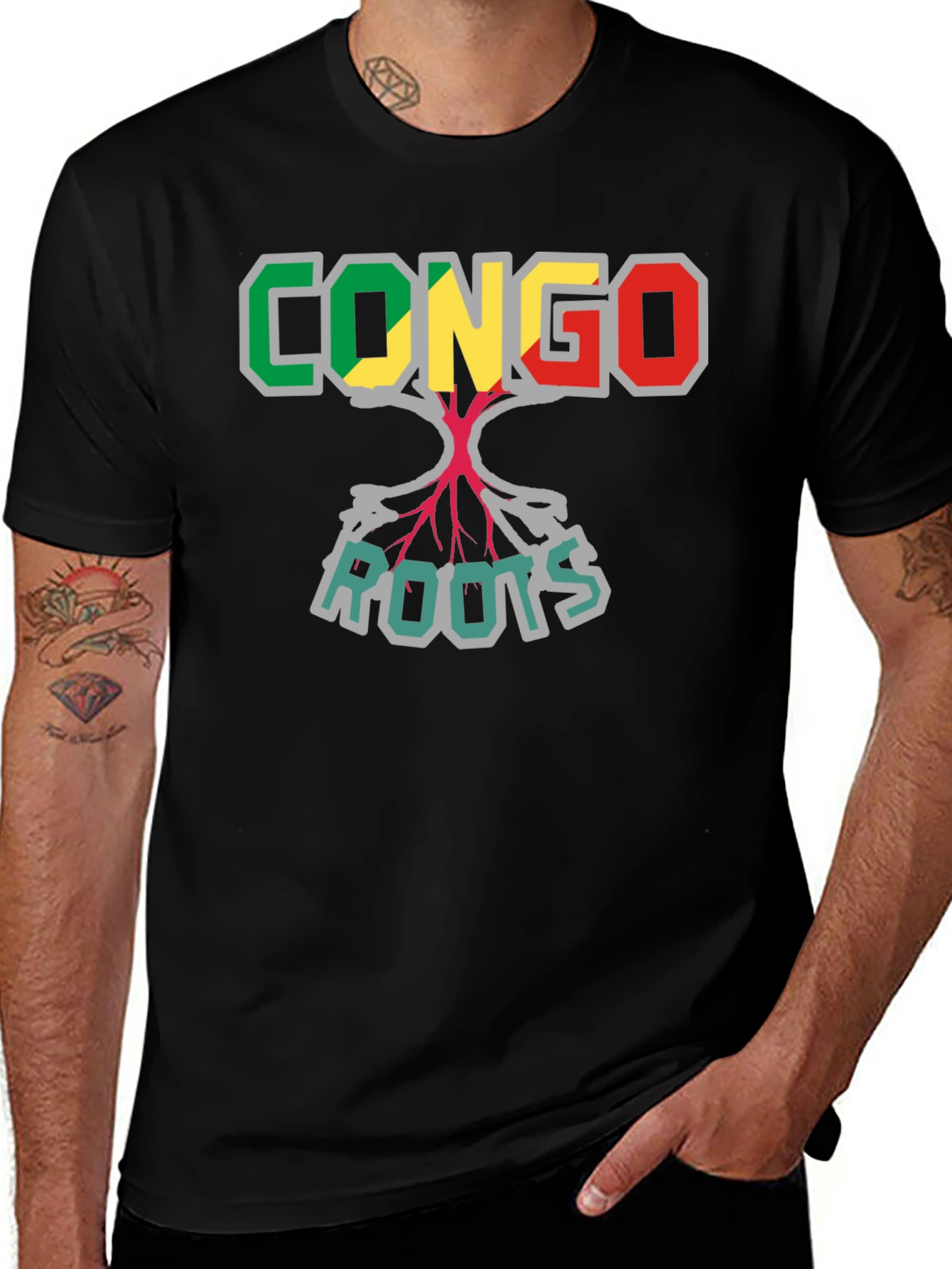 Congo Roots Graphic Print T-Shirt