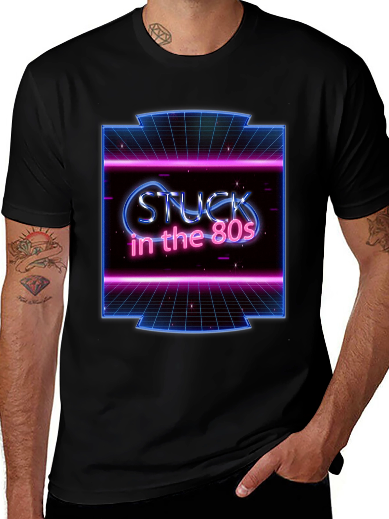Variant 29 of Retro 'Stuck in the 80s' Graphic Tee