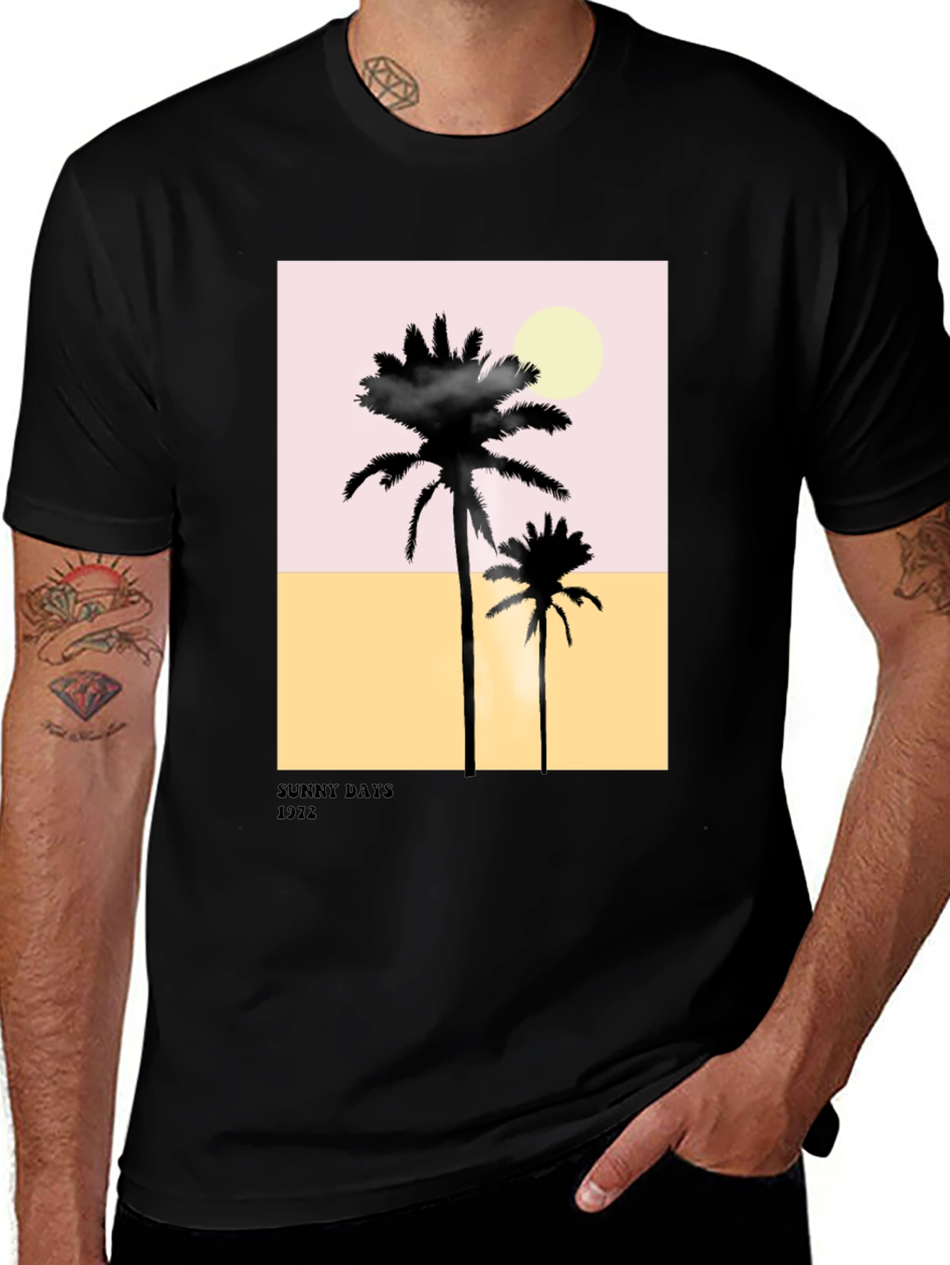 Variant 7 of Sunny Days Palm Tree Graphic T-Shirt