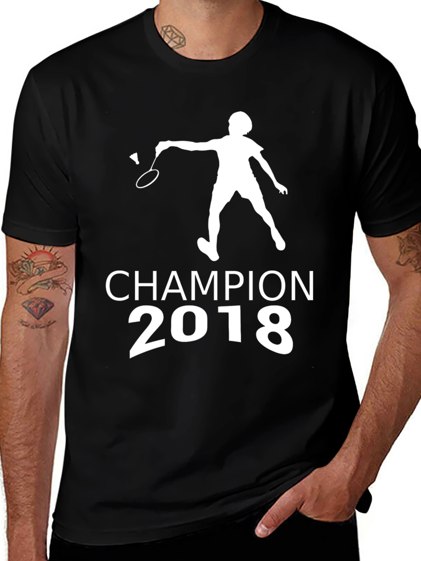Variant 2 of Champion 2018 Badminton T-Shirt