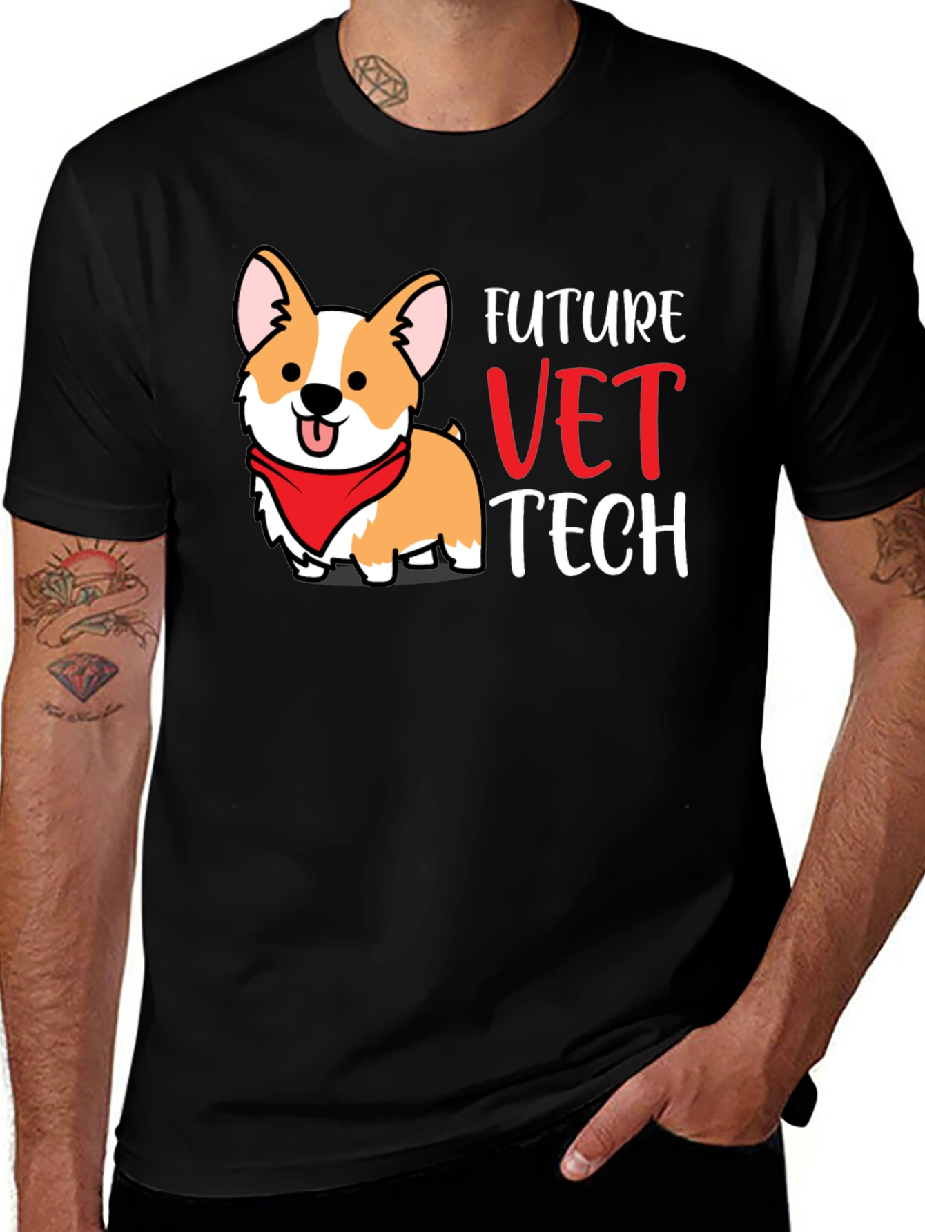 Future Vet Tech Corgi T-Shirt