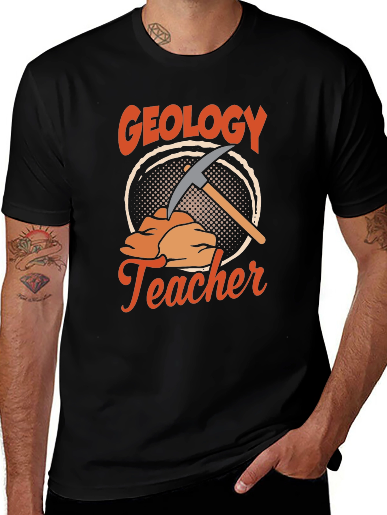 Variant 26 of Geology Teacher T-Shirt - Rock Pick Design