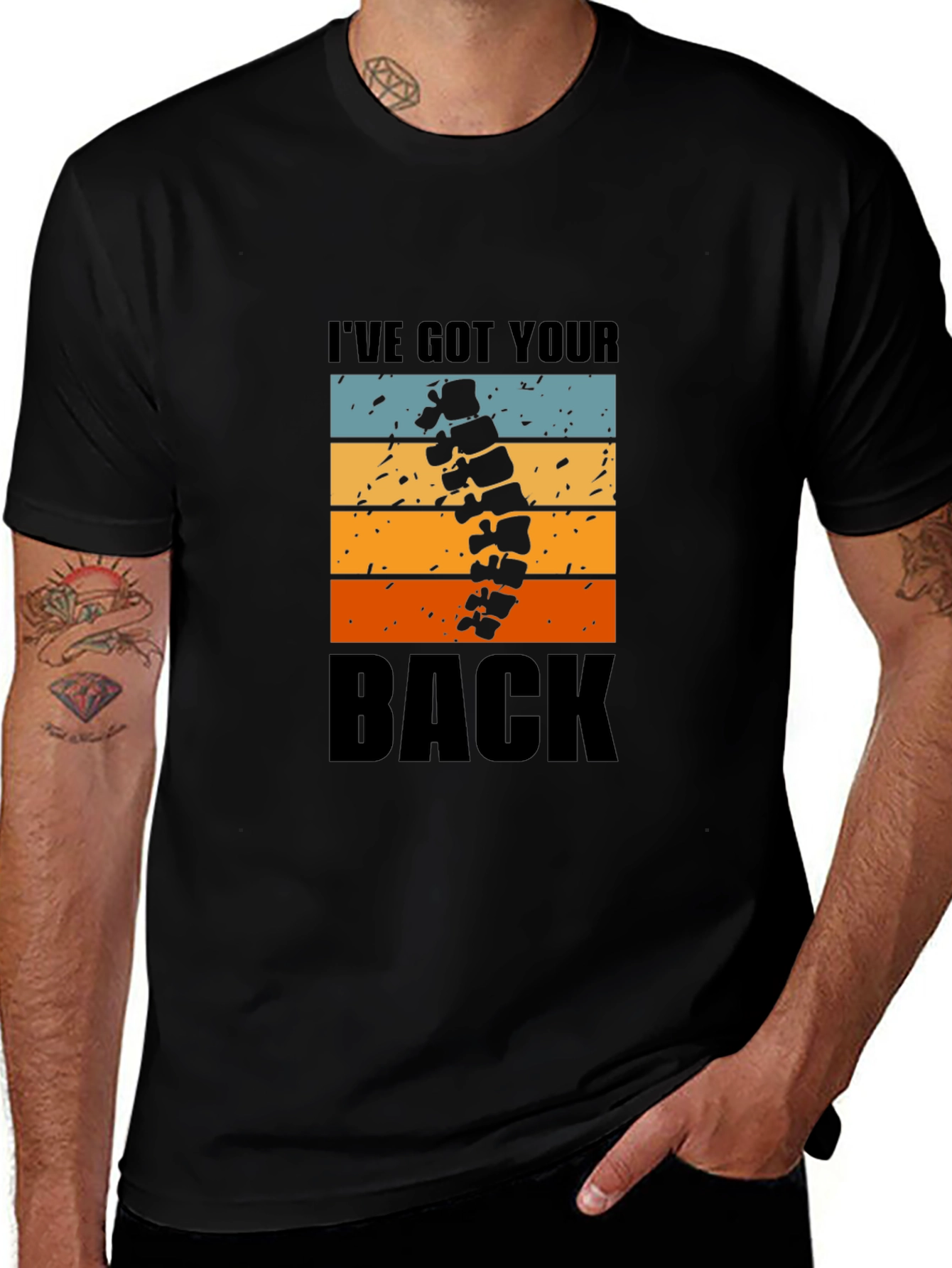 Variant 16 of I've Got Your Back T-Shirt - Chiropractic Spine Tee
