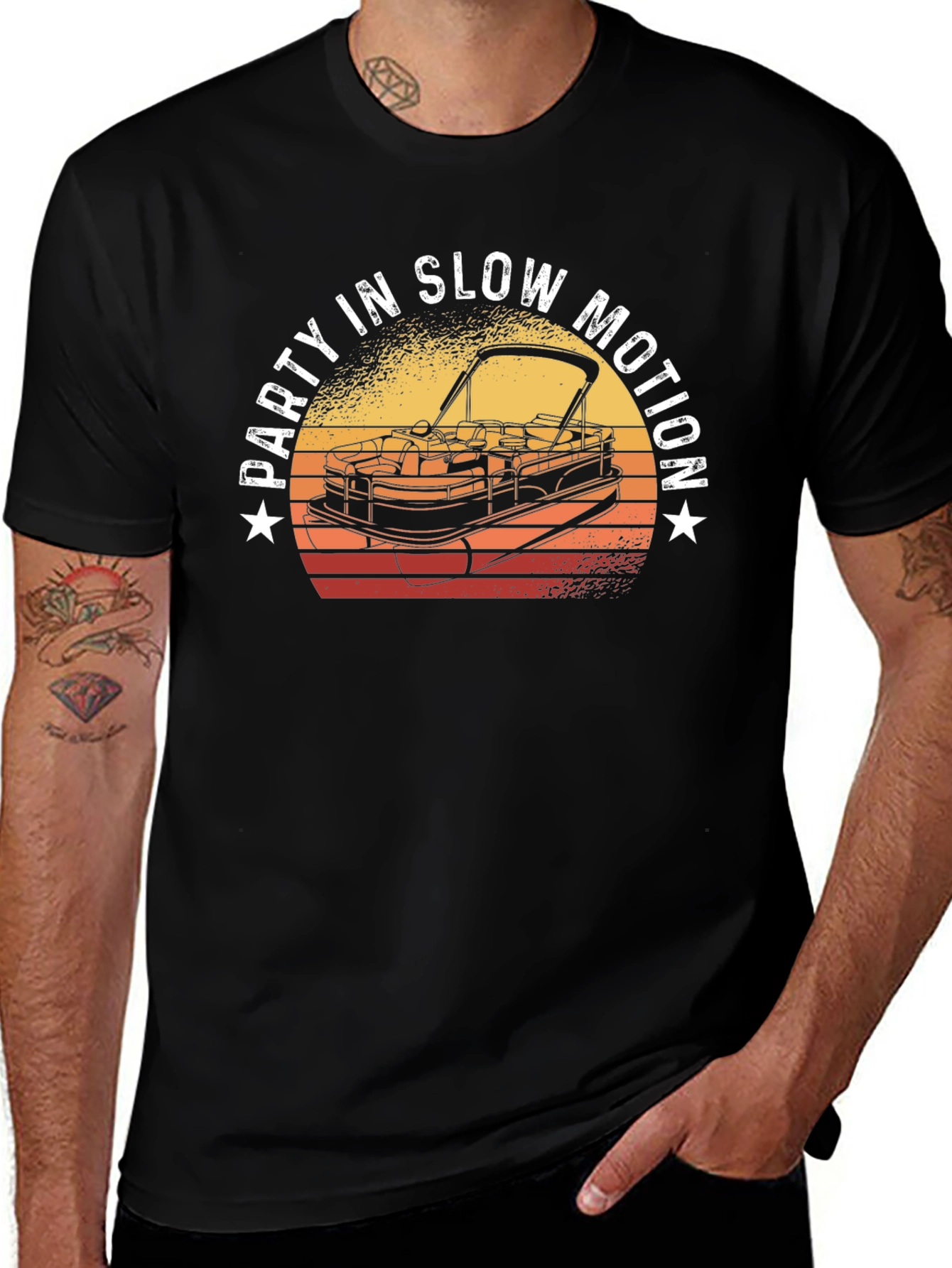 Variant 19 of Party in Slow Motion Boat T-Shirt