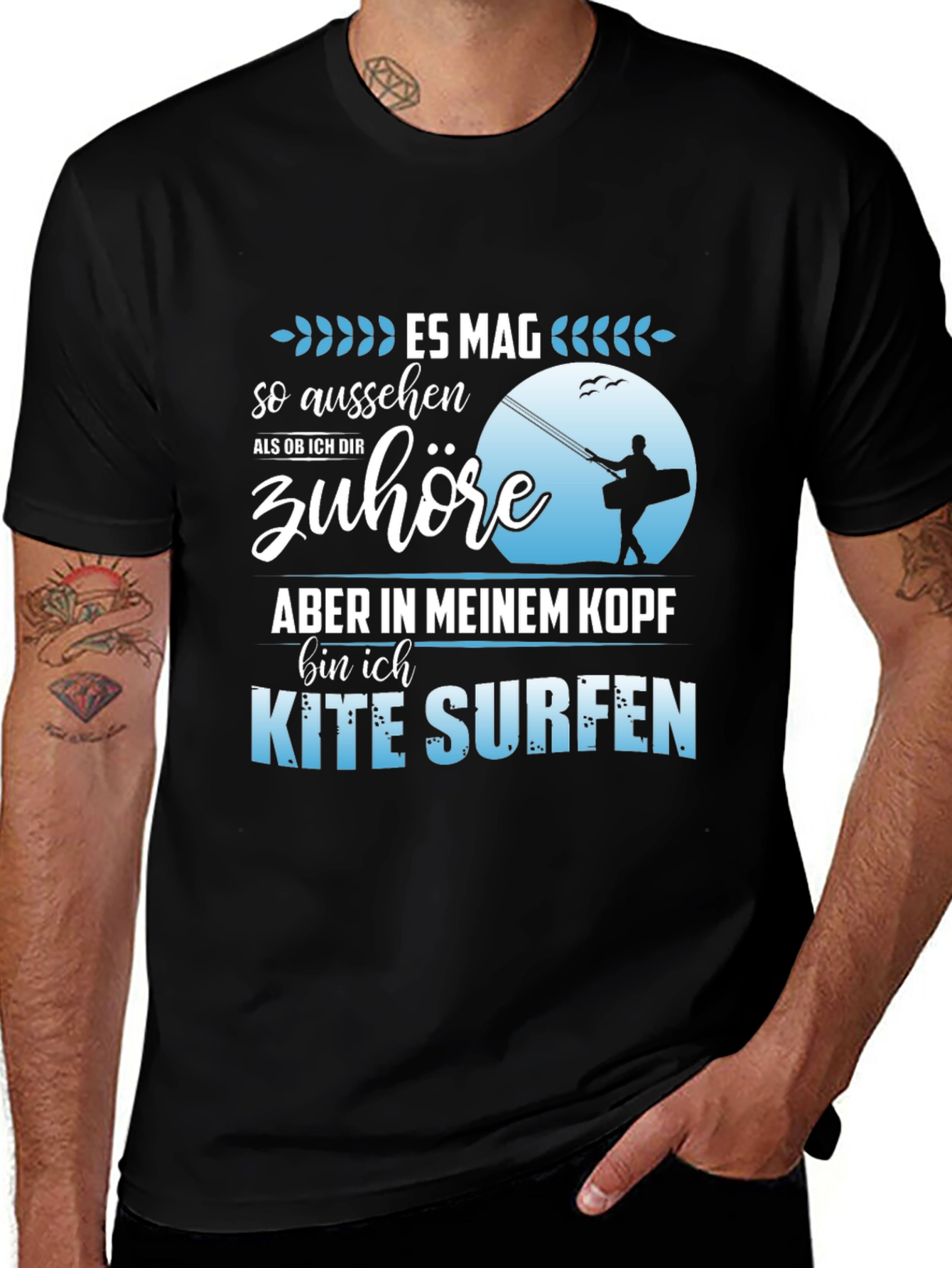 Variant 22 of Kite Surfing Mind T-Shirt