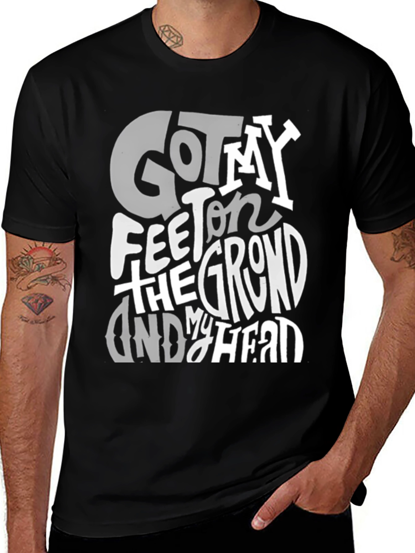 Variant 19 of Got My Feet On The Ground Graphic Tee