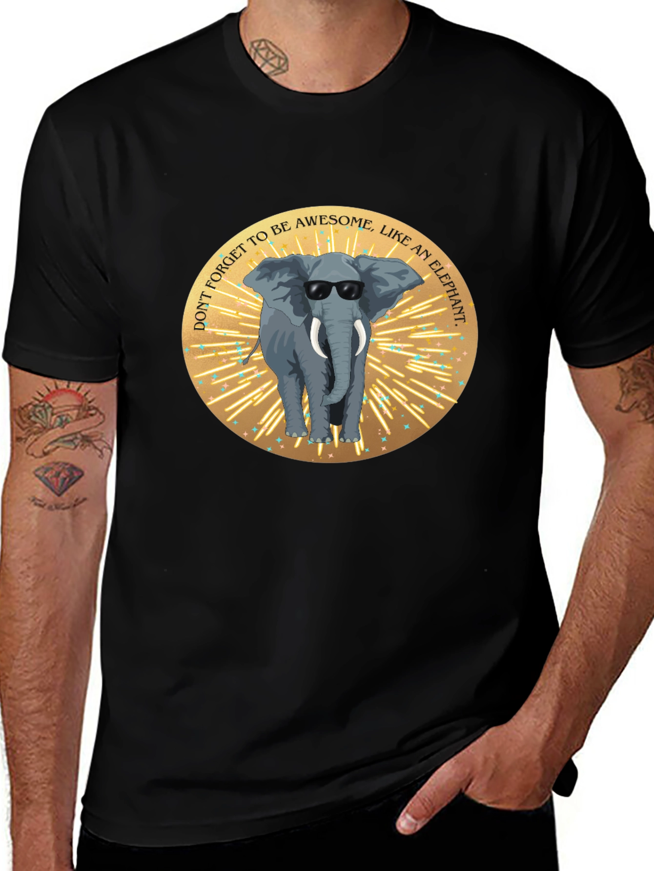 Variant 10 of Awesome Elephant Graphic Tee