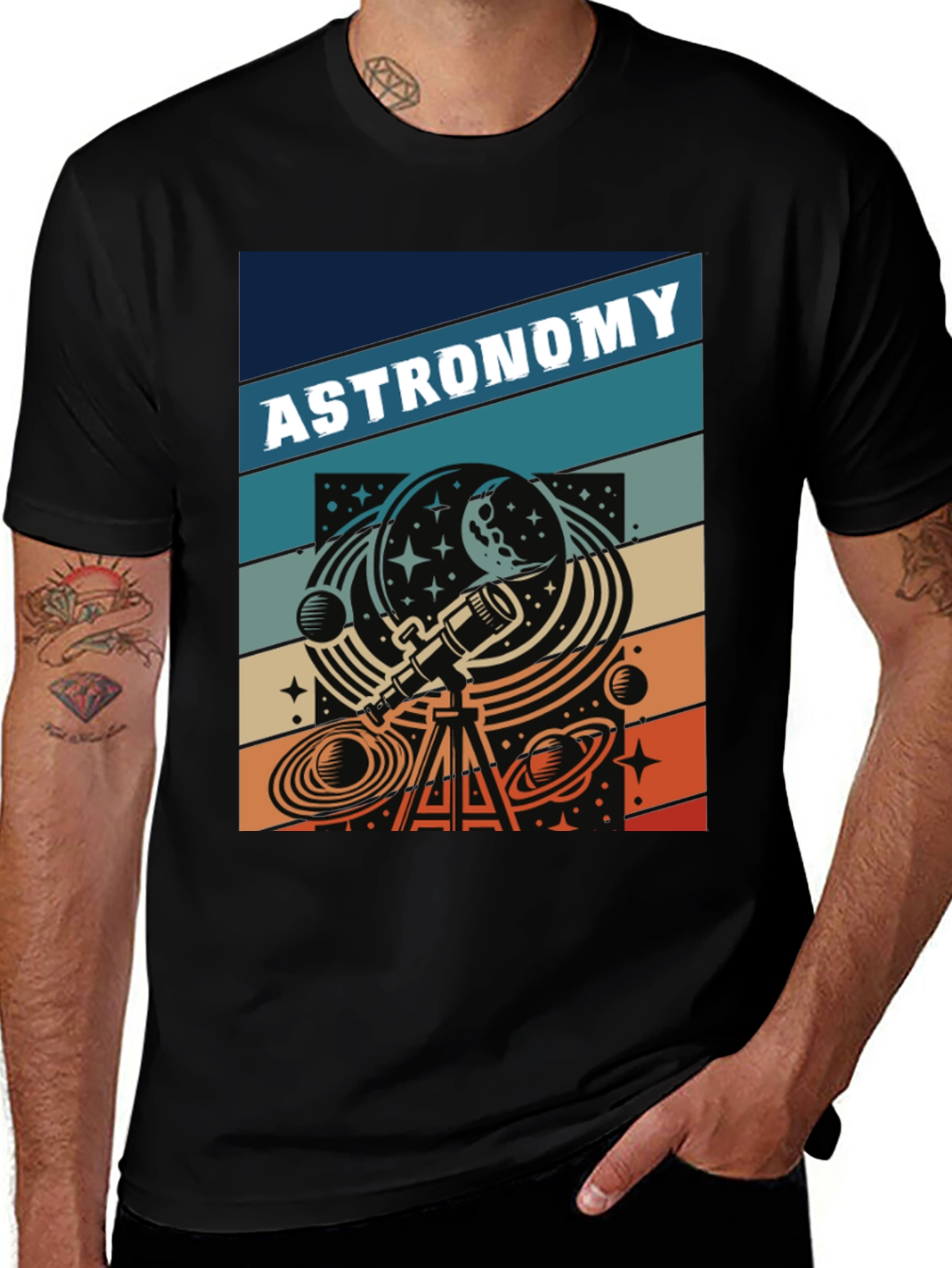 Variant 5 of Astronomy Retro Graphic Tee