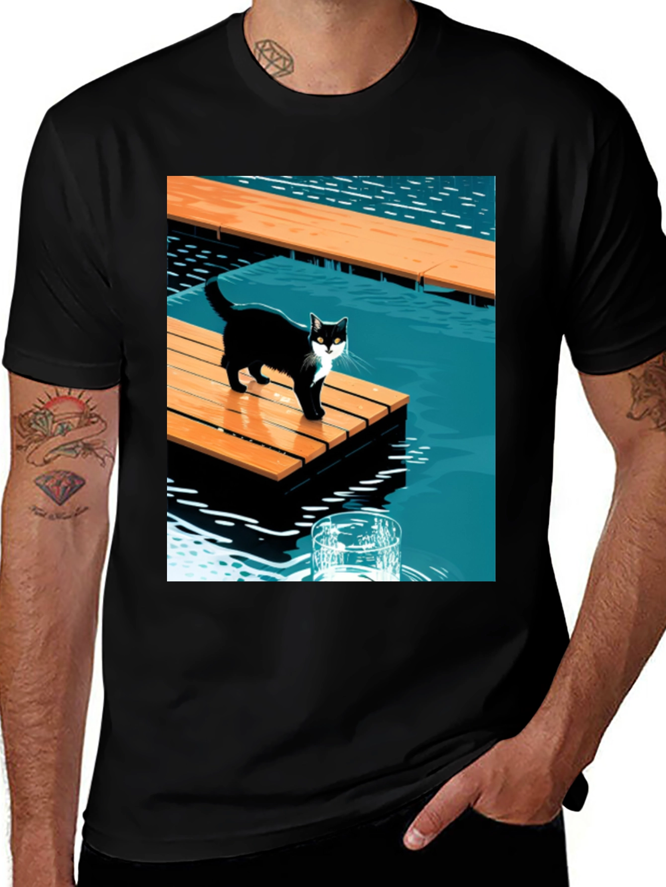 Variant 27 of Cool Cat Dockside T-Shirt