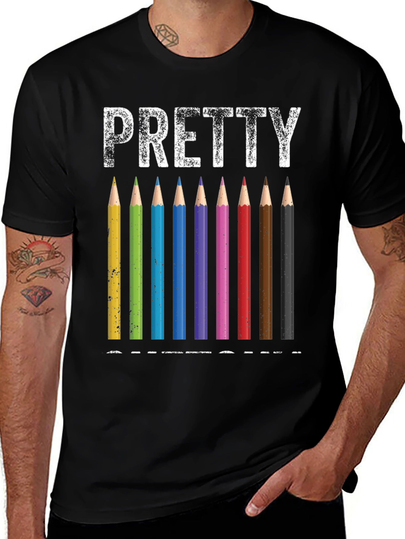 Variant 24 of Pretty Teacher's Colored Pencil T-Shirt