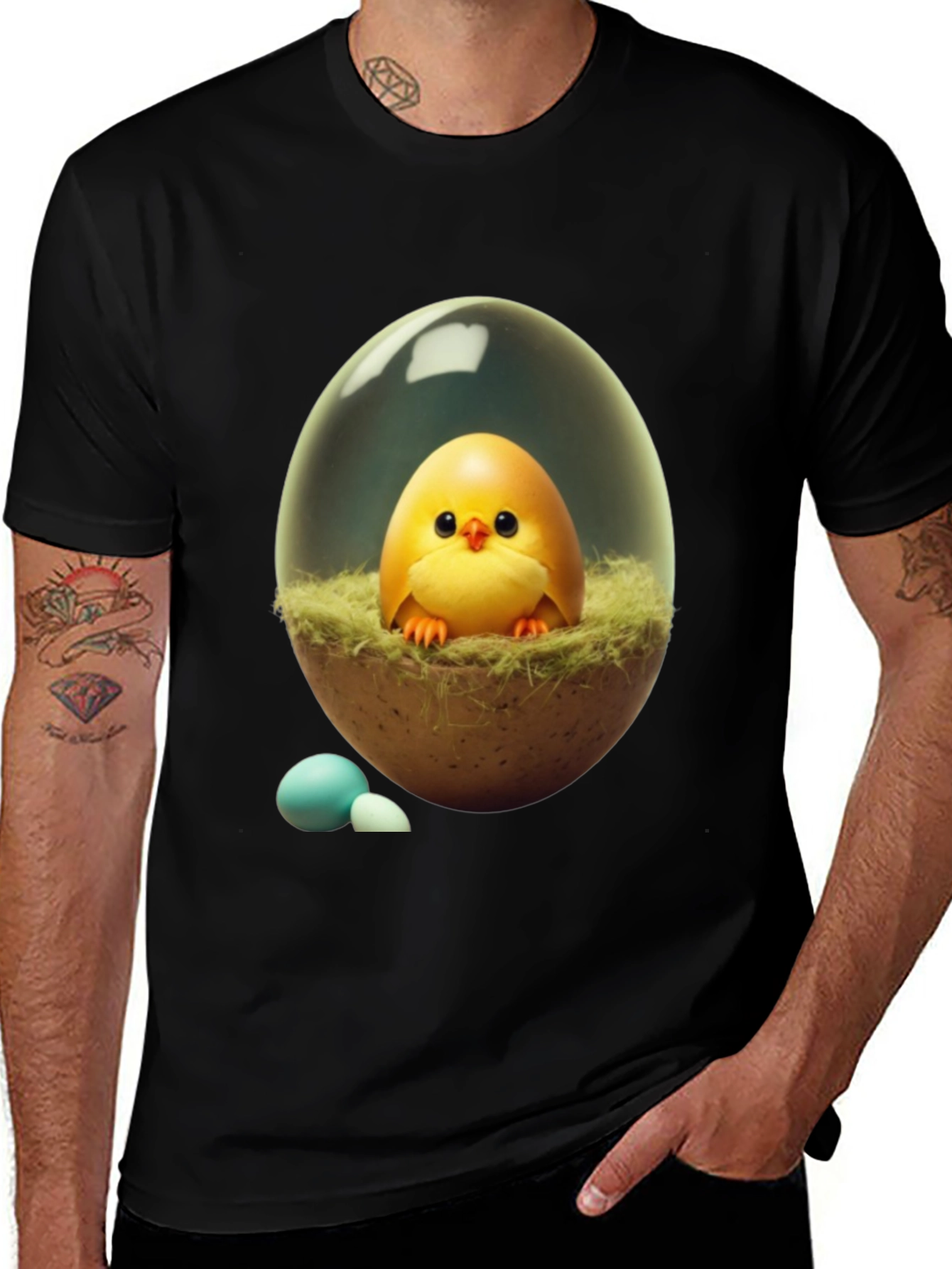 Variant 24 of Cute Chick in Egg T-Shirt