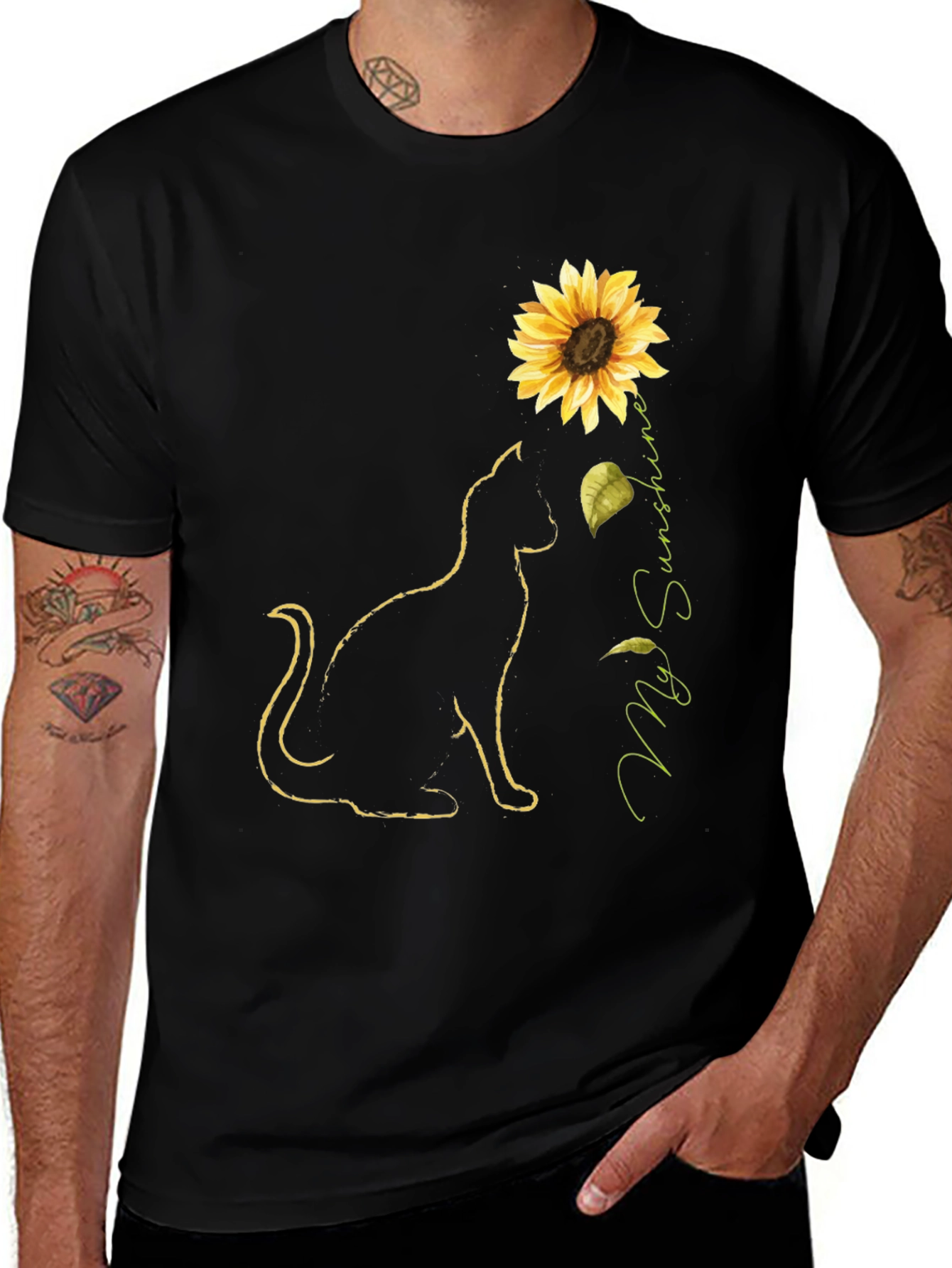 Variant 13 of Sunflower Cat T-Shirt - My Sunshine