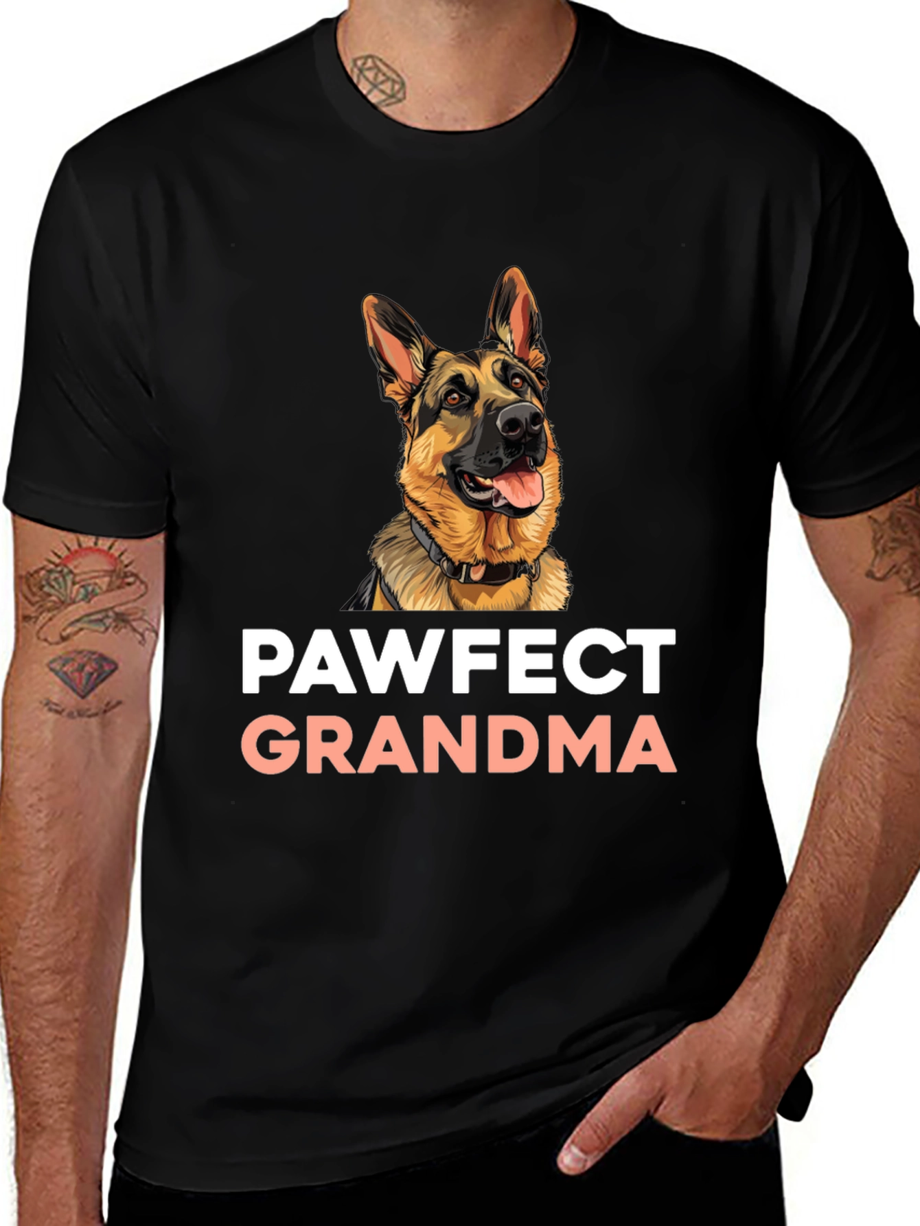 Variant 18 of Pawfect Grandma Dog T-Shirt - German Shepherd