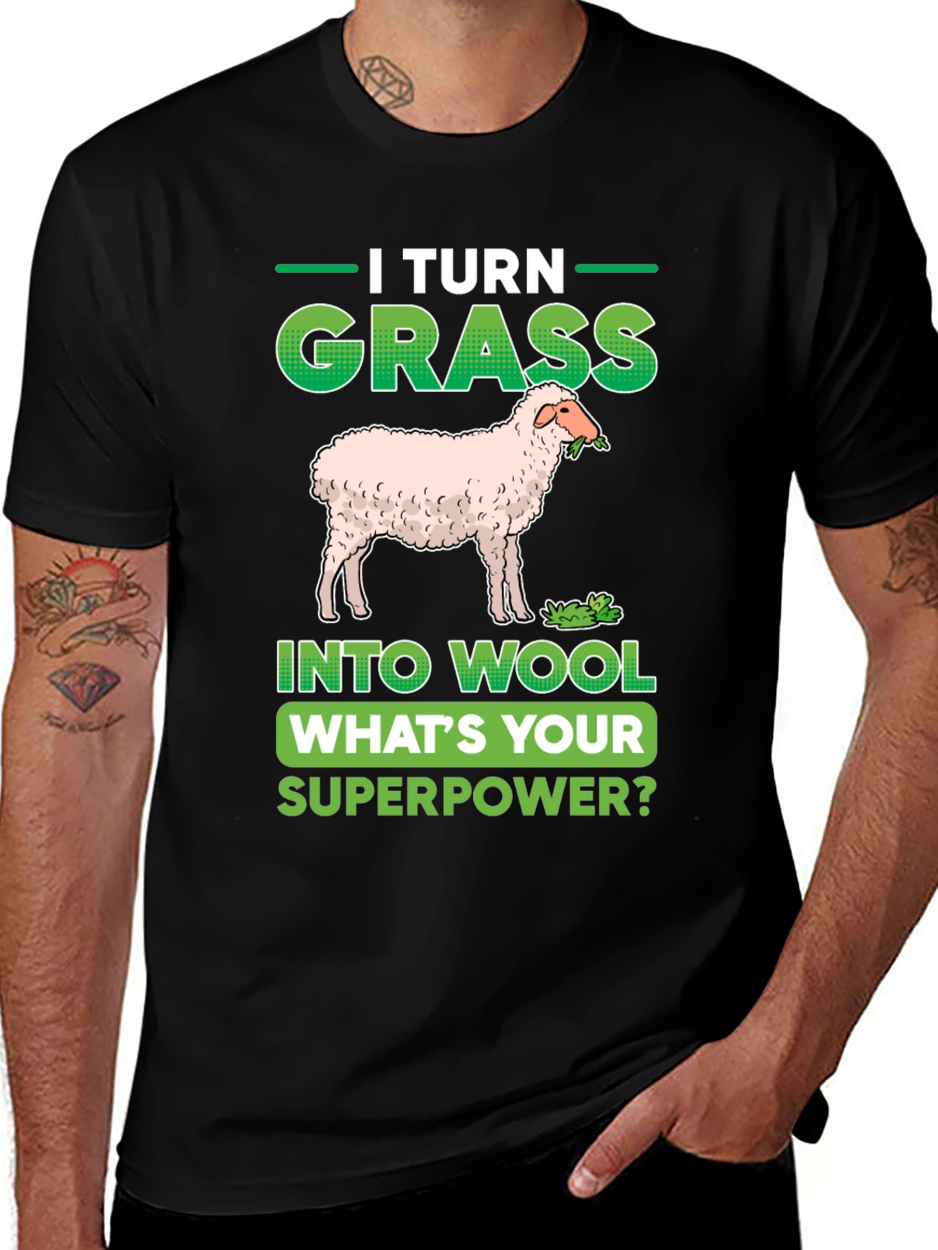 I Turn Grass Into Wool T-Shirt