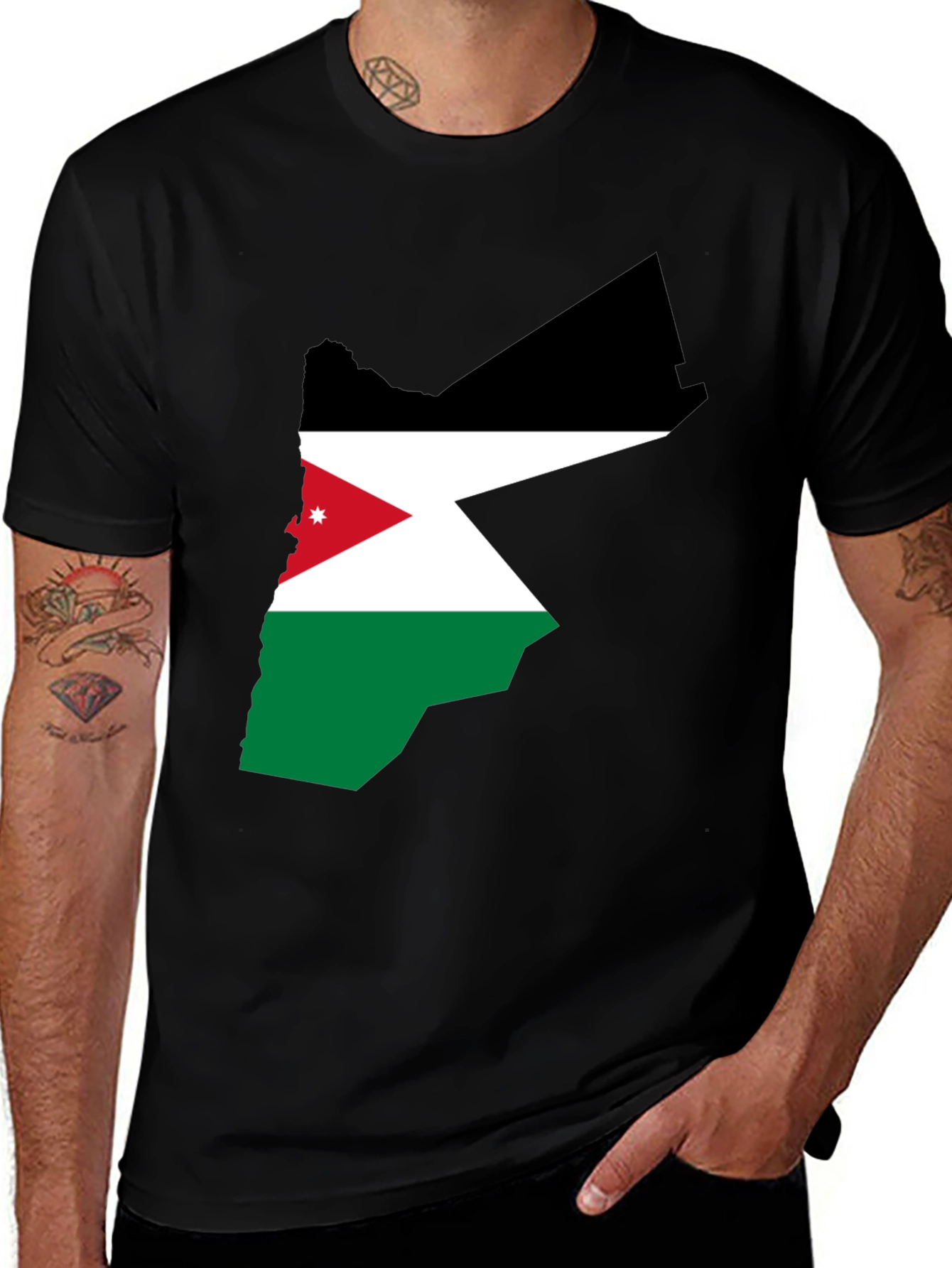 Jordan Flag T-Shirt - Patriotic Pride Tee