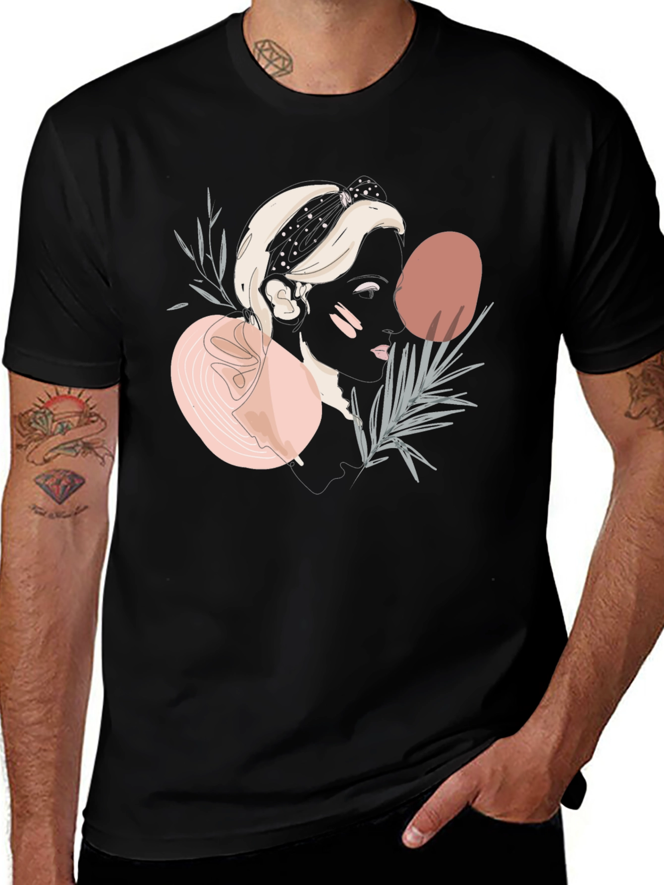 Variant 17 of Abstract Woman Graphic Tee - Modern Art T-Shirt