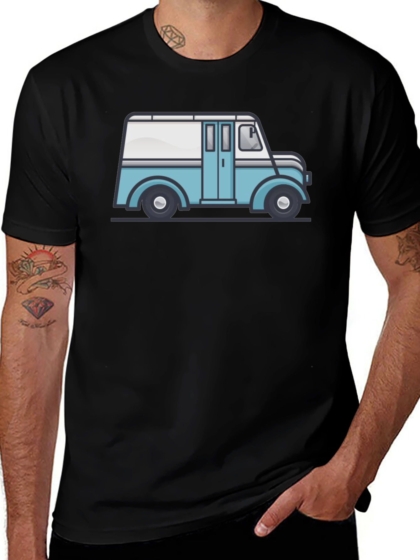 Vintage Delivery Truck Graphic T-Shirt