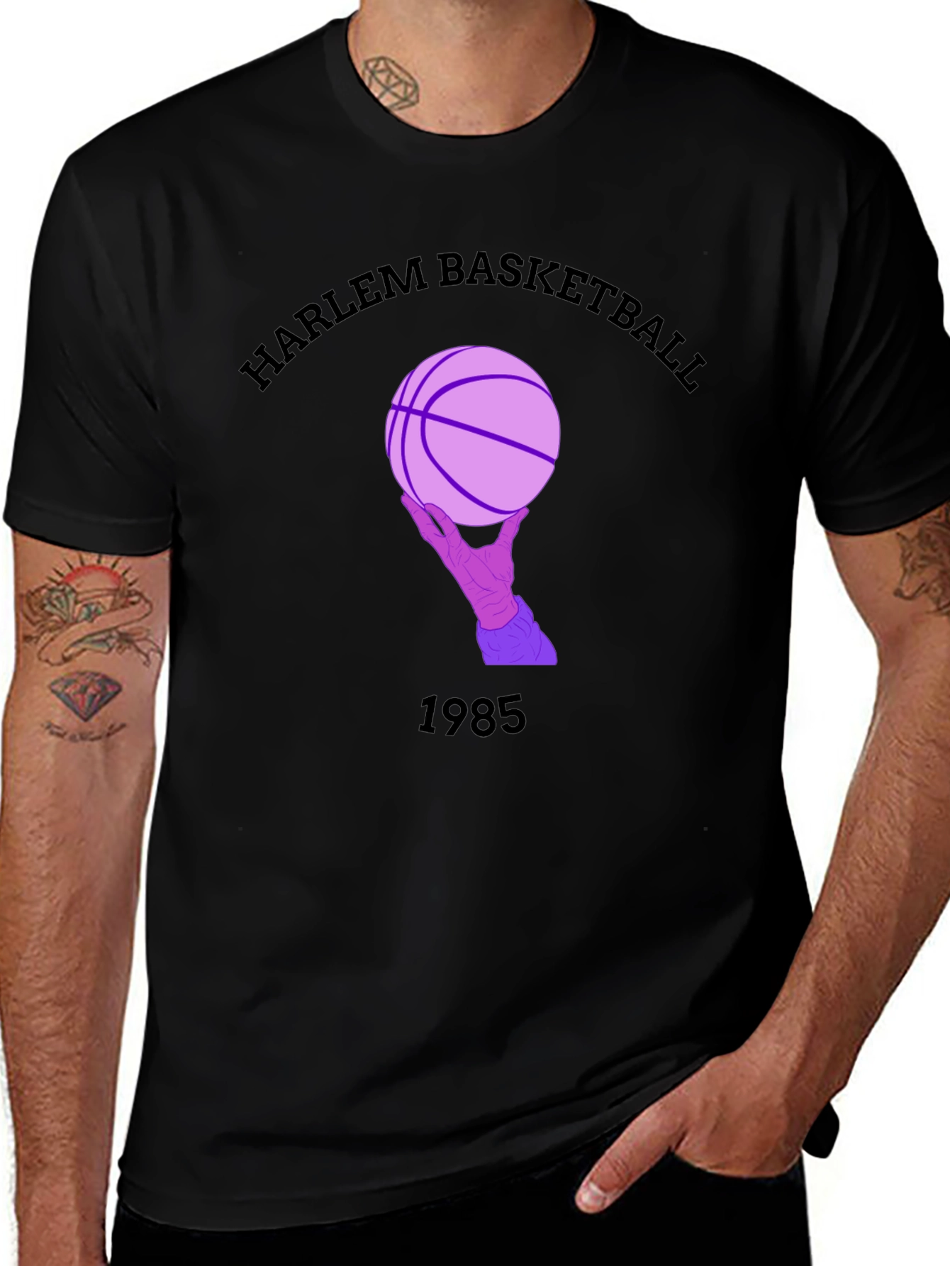 Variant 17 of Harlem Basketball 1985 Graphic T-Shirt