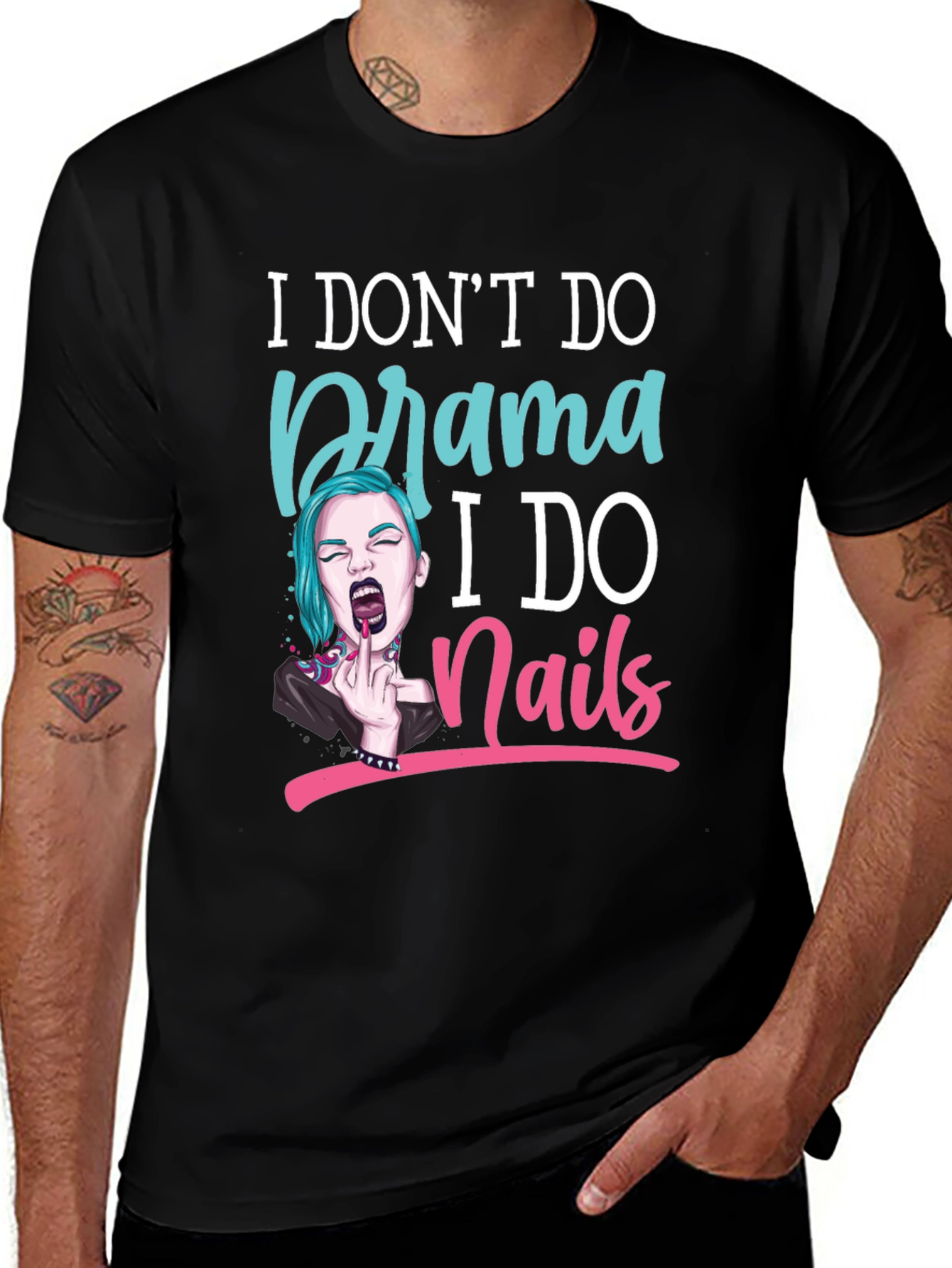 Variant 19 of Drama Free Nail Technician T-Shirt