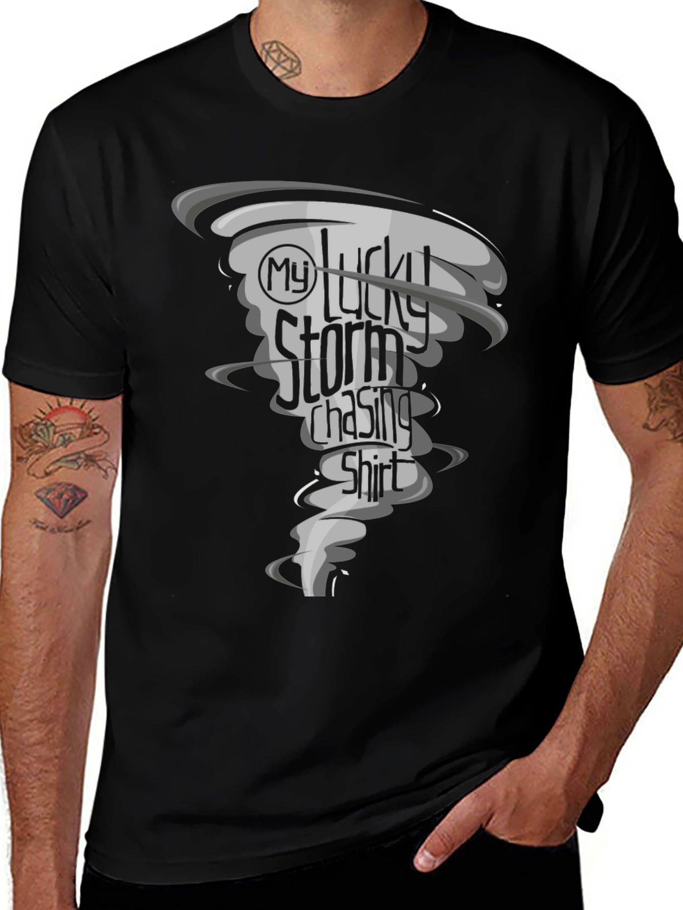 Variant 17 of My Lucky Storm Chasing Shirt - Tornado Tee