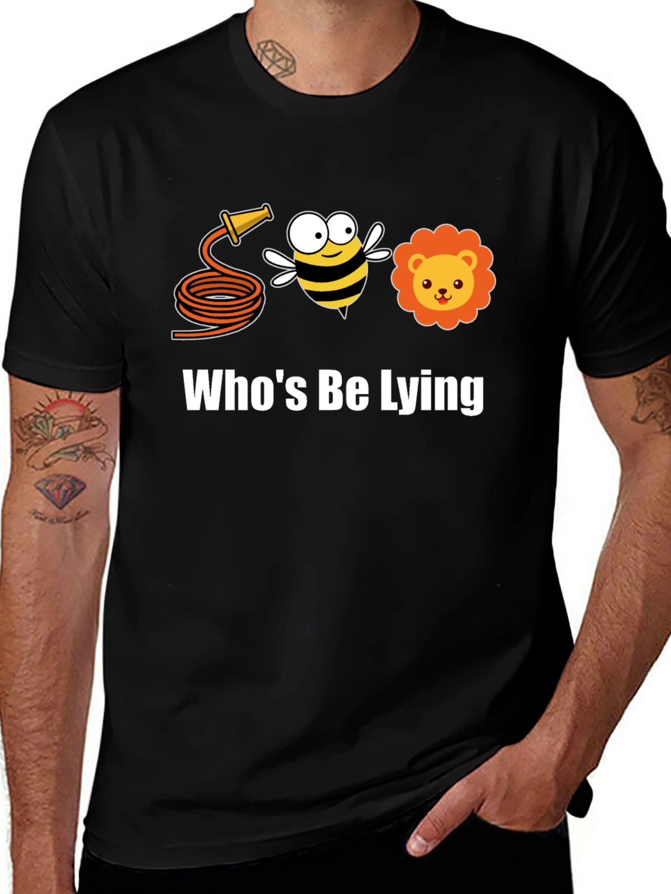 Variant 24 of Hose Bee Lion T-Shirt - Who's Be Lying