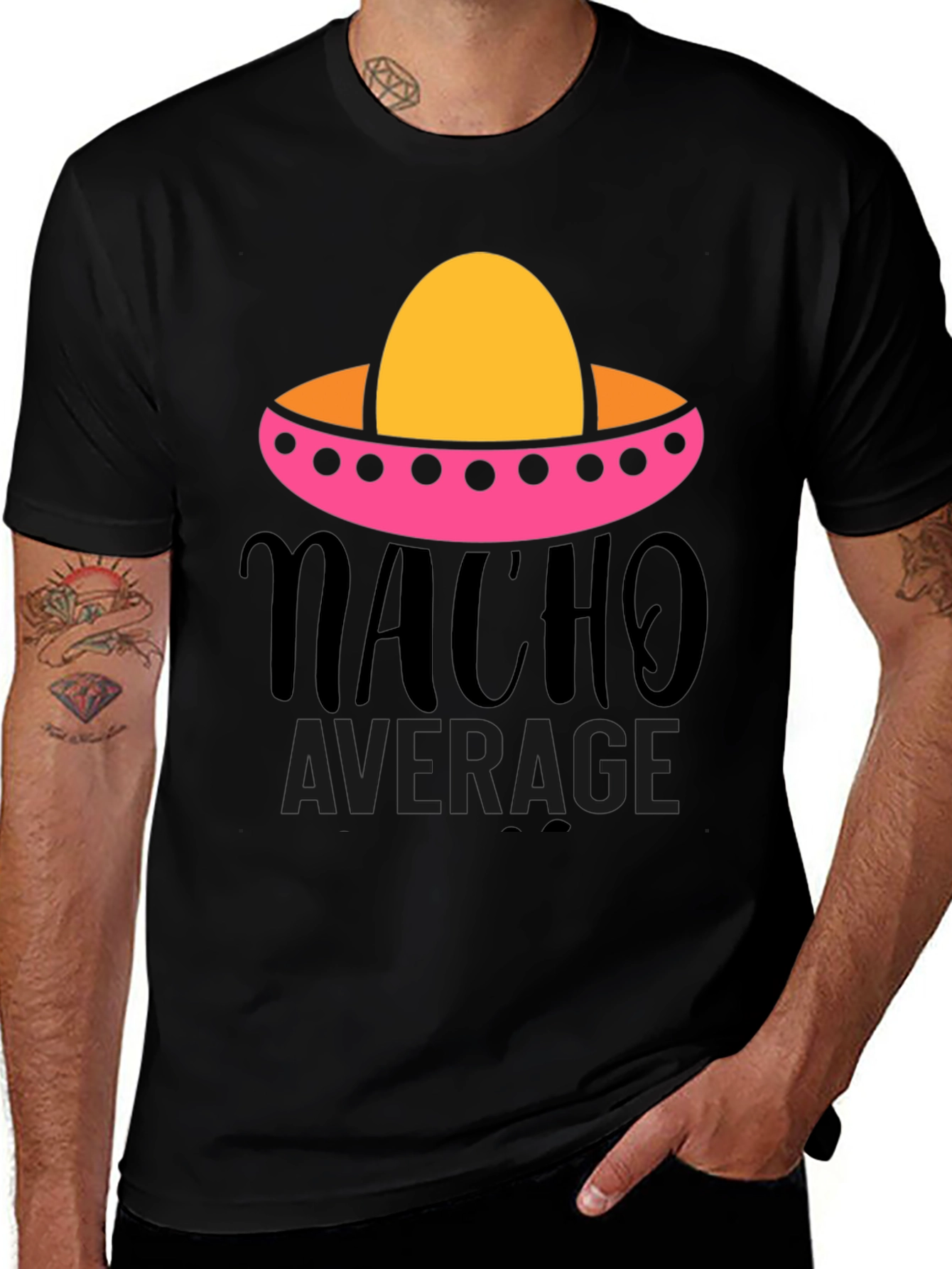 Variant 10 of Nacho Average Graphic Tee - Funny Fiesta Shirt
